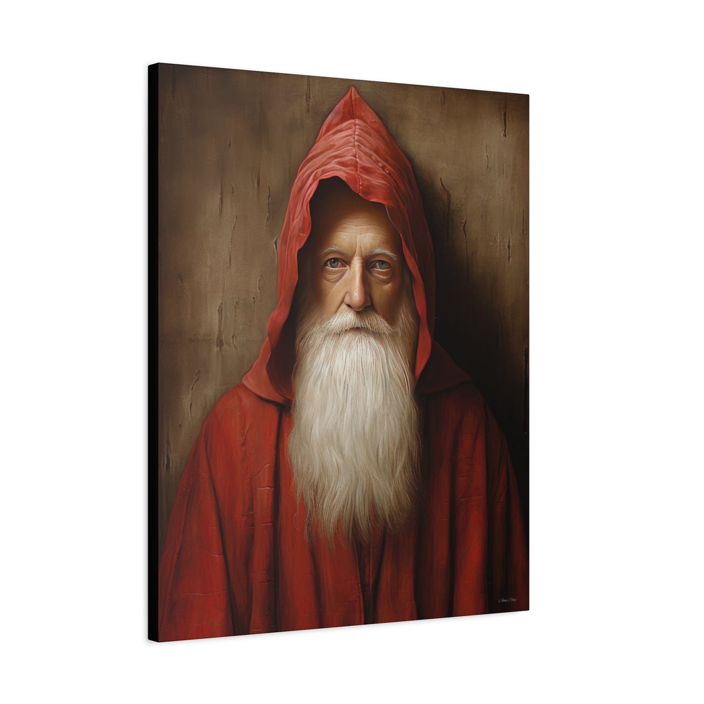 Mysterious Santa Matte Canvas, Stretched, 1.25"