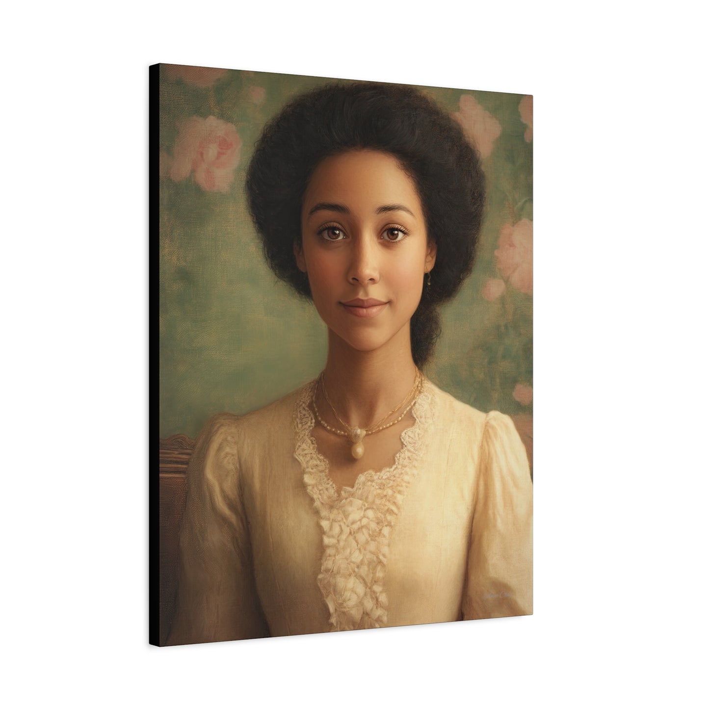 Elegant Portrait Canvas Print, Wall Art, Vintage Home Decor, Art for Living Room, Gallery Wall Decoration, Gift for Art Lovers