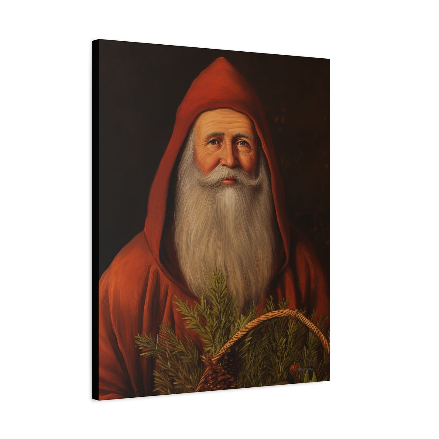Sweet Red Santa Matte Canvas, Stretched, 1.25"