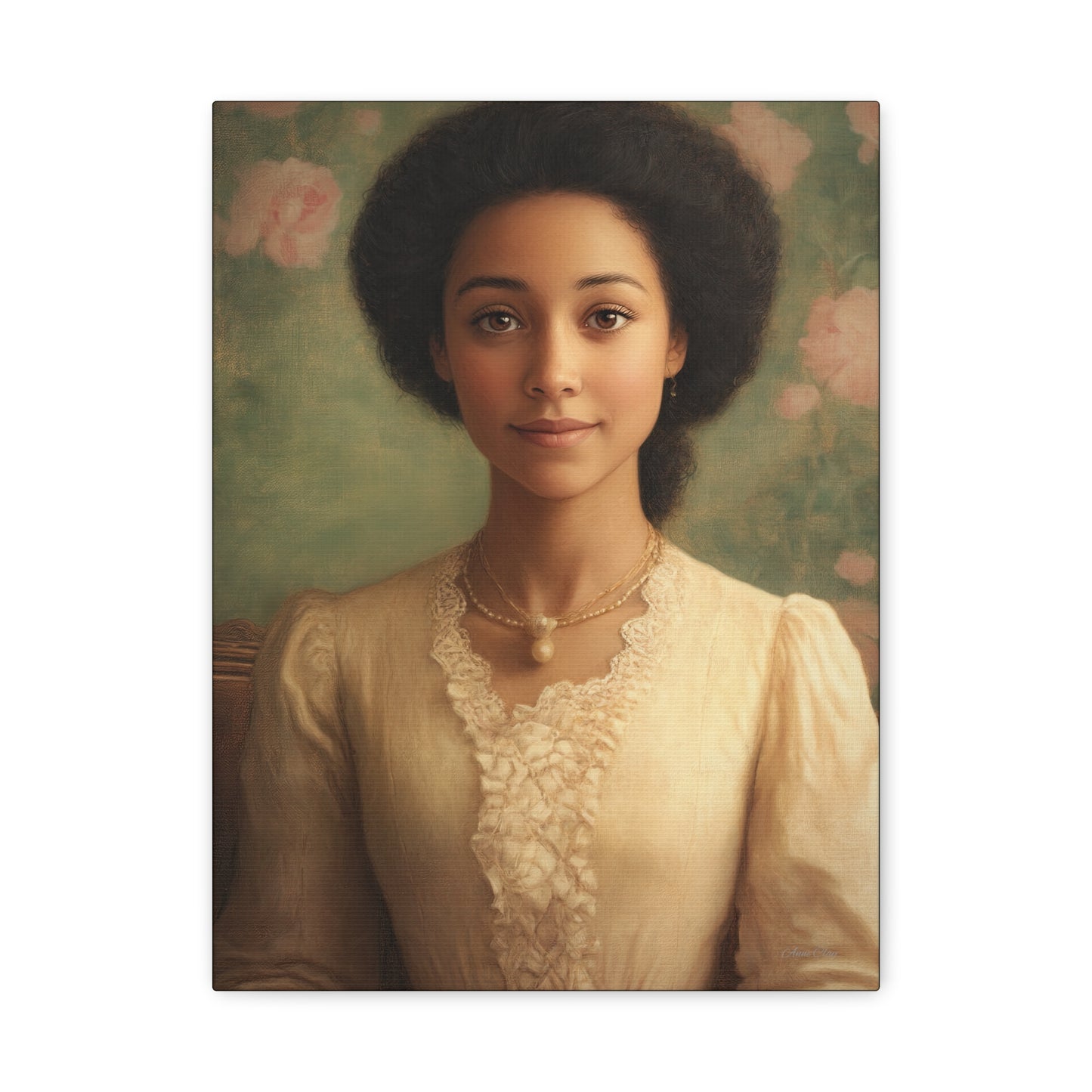 Elegant Portrait Canvas Print, Wall Art, Vintage Home Decor, Art for Living Room, Gallery Wall Decoration, Gift for Art Lovers
