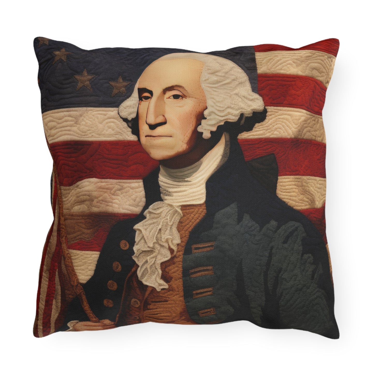 Needle Stitch George Outdoor Pillows