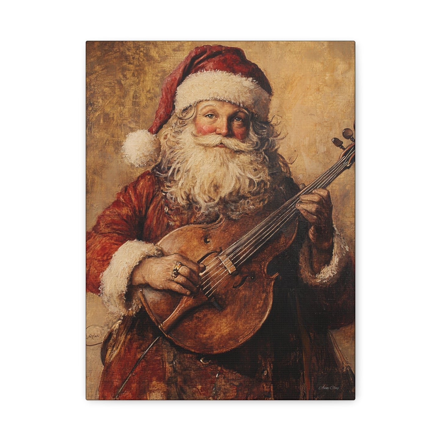 Nashville Santa Matte Canvas, Stretched, 1.25"