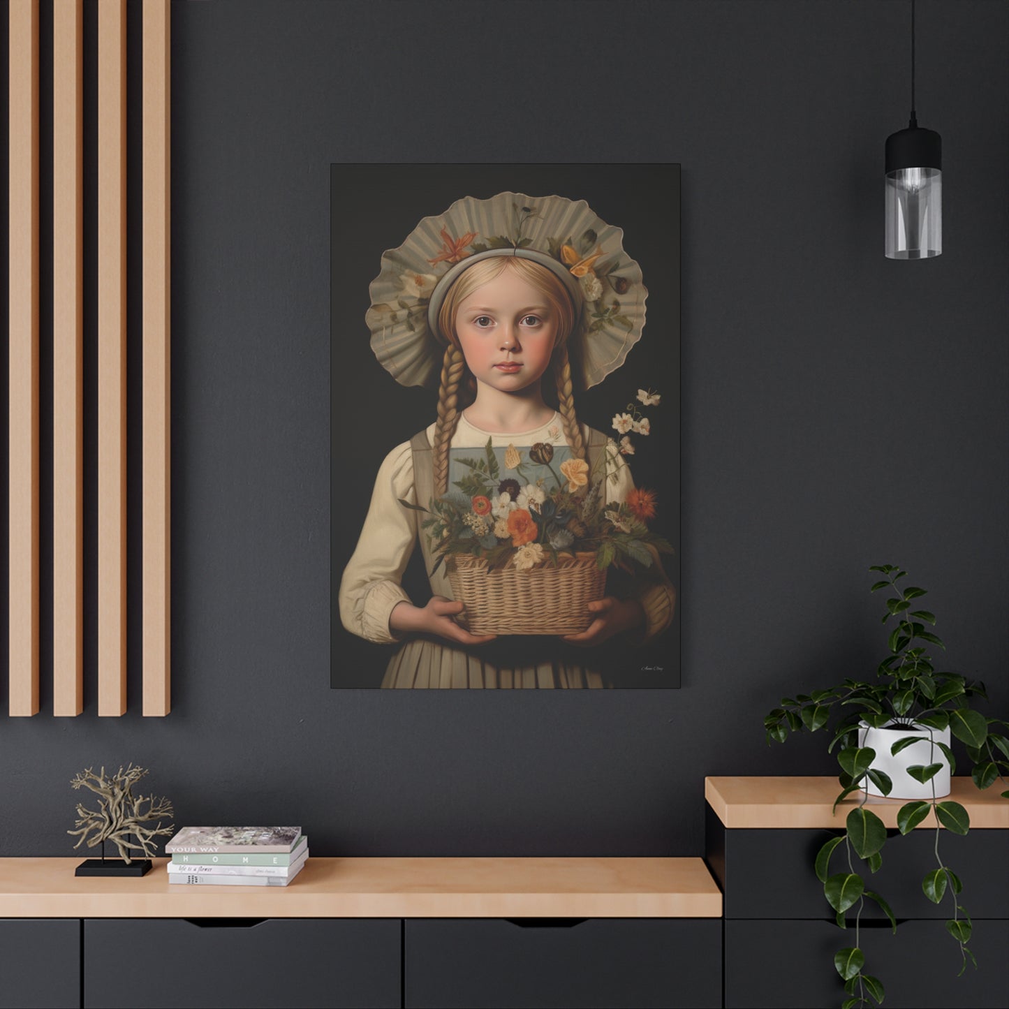 Flower Girl Matte Canvas, Stretched, 1.25"