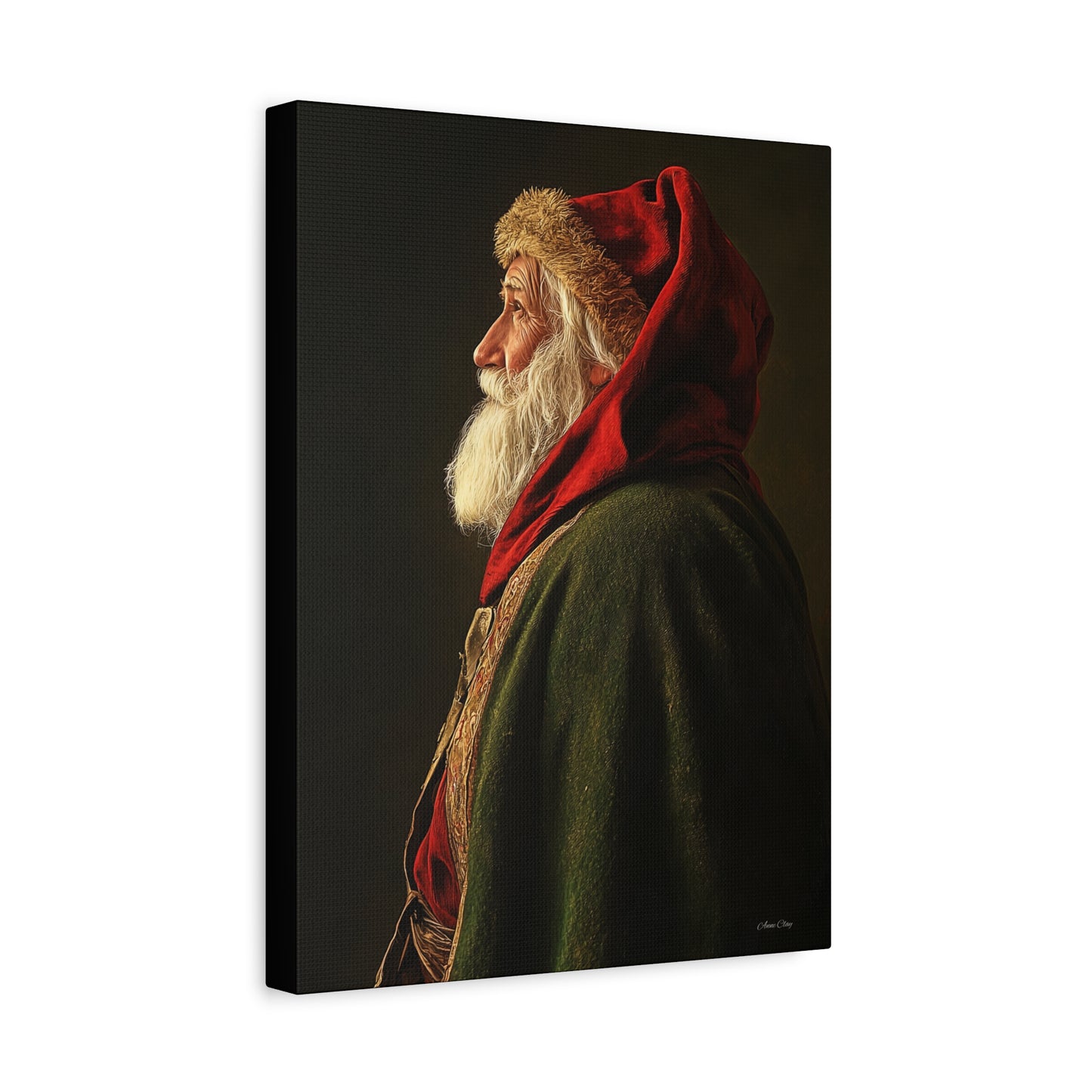 Spiritual Santa Matte Canvas, Stretched, 1.25"
