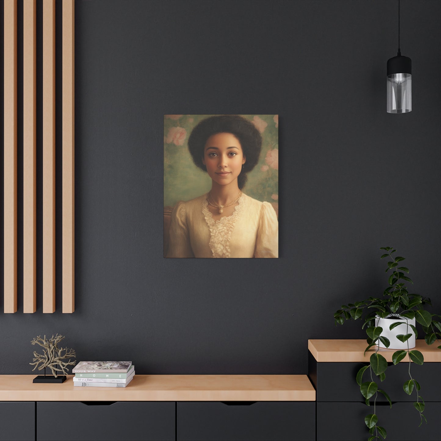 Elegant Portrait Canvas Print, Wall Art, Vintage Home Decor, Art for Living Room, Gallery Wall Decoration, Gift for Art Lovers