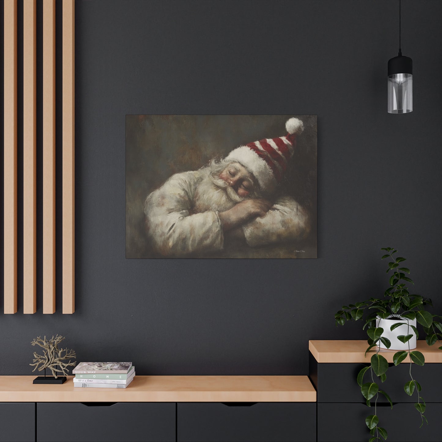 Sweet Dreams Santa Matte Canvas, Stretched, 1.25"