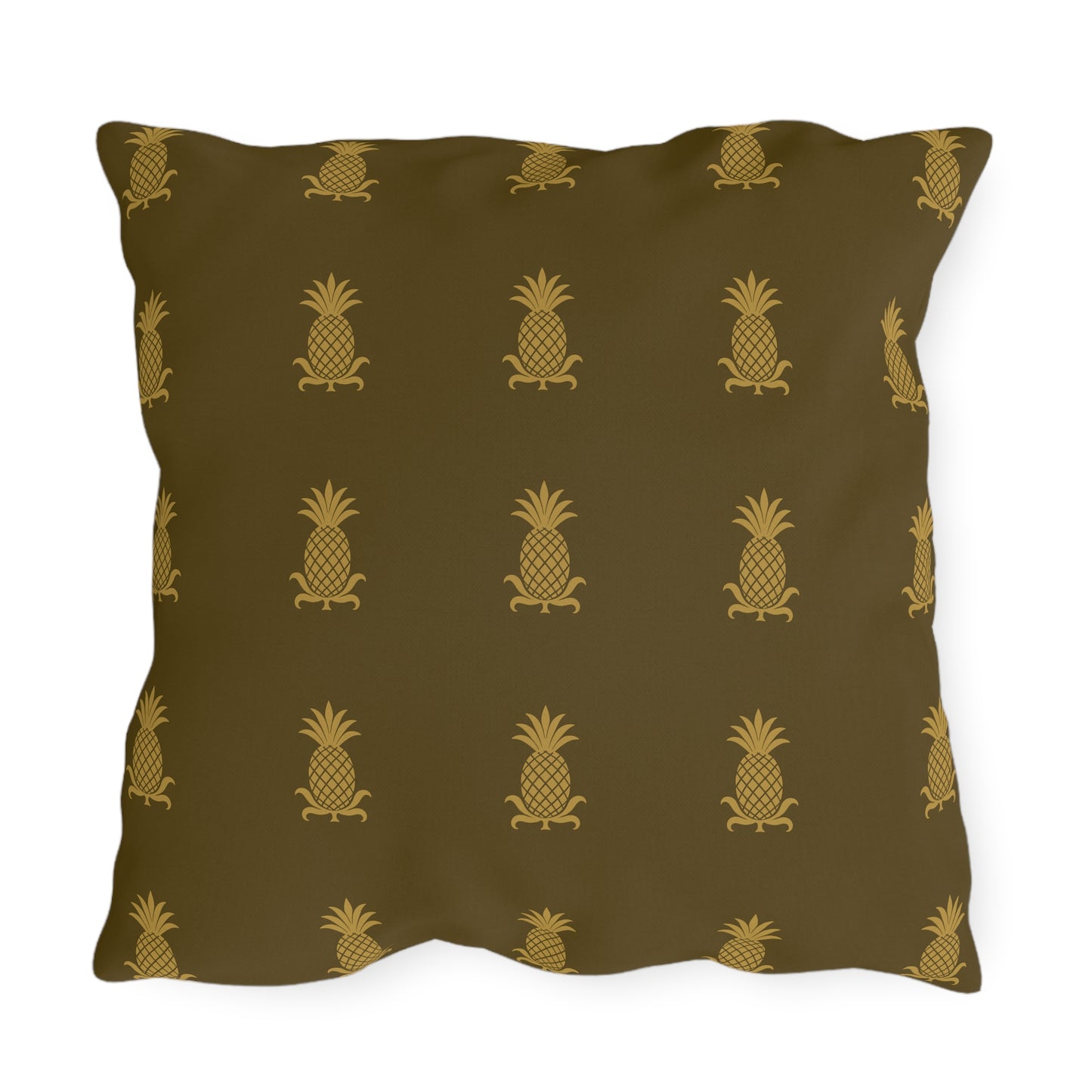 Pineapple Print Outdoor Pillows, Tropical Garden Cushion Covers, Summer Décor, Patio Accessories, Beach House Style
