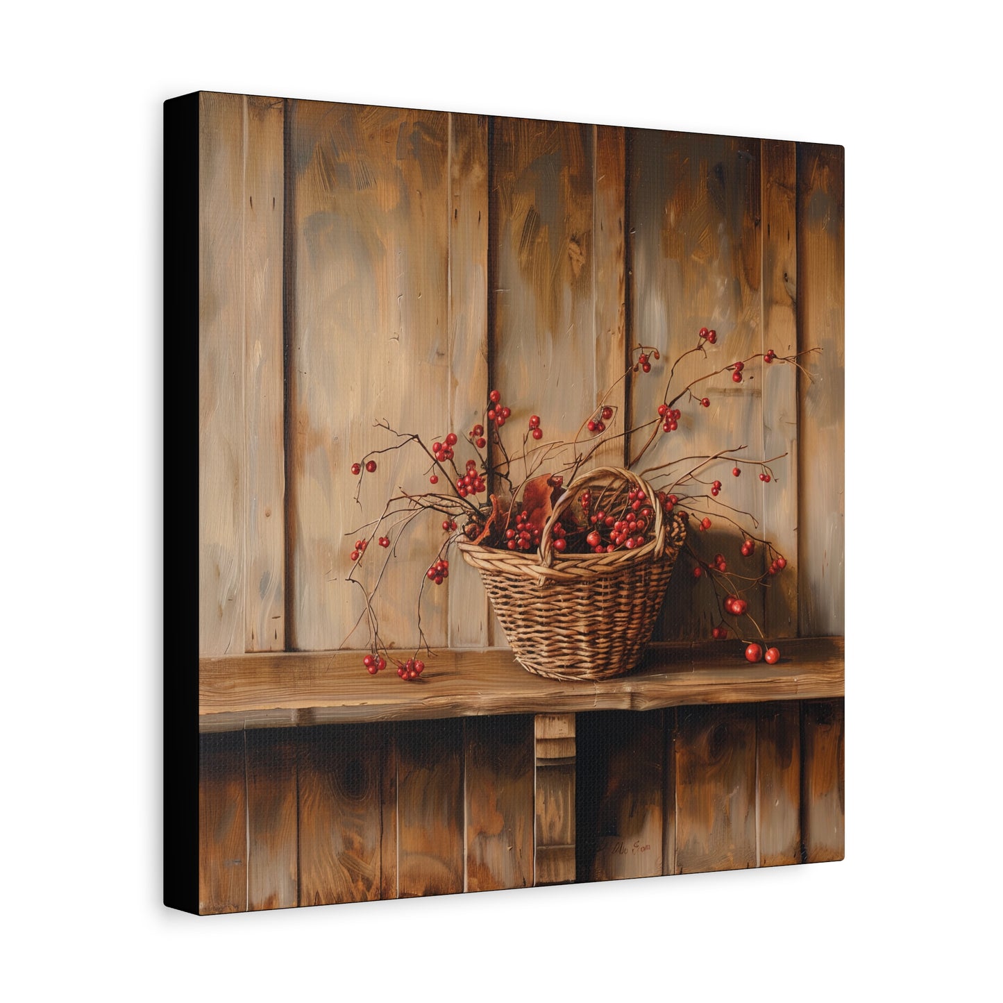 Basket of Bittersweet Matte Canvas, Stretched, 1.25"