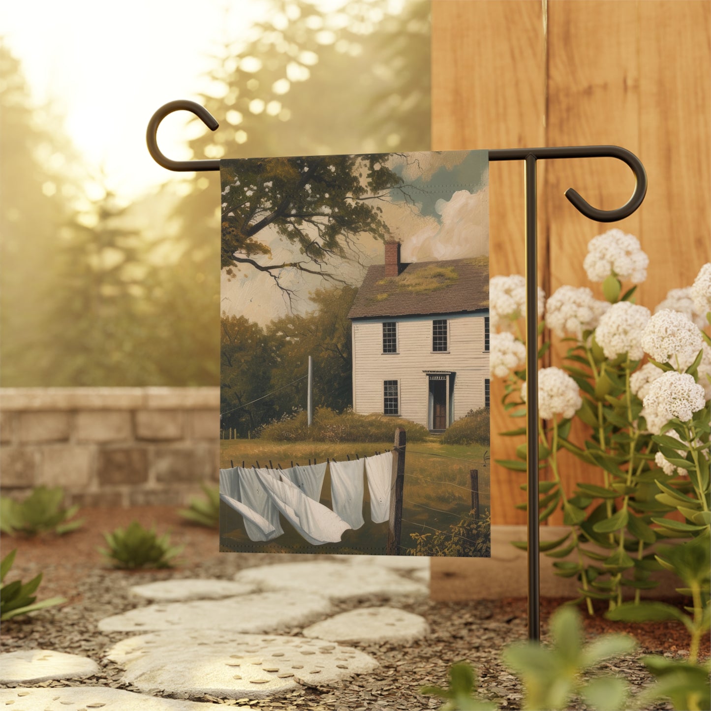 Country Clothesline Garden & House Banner