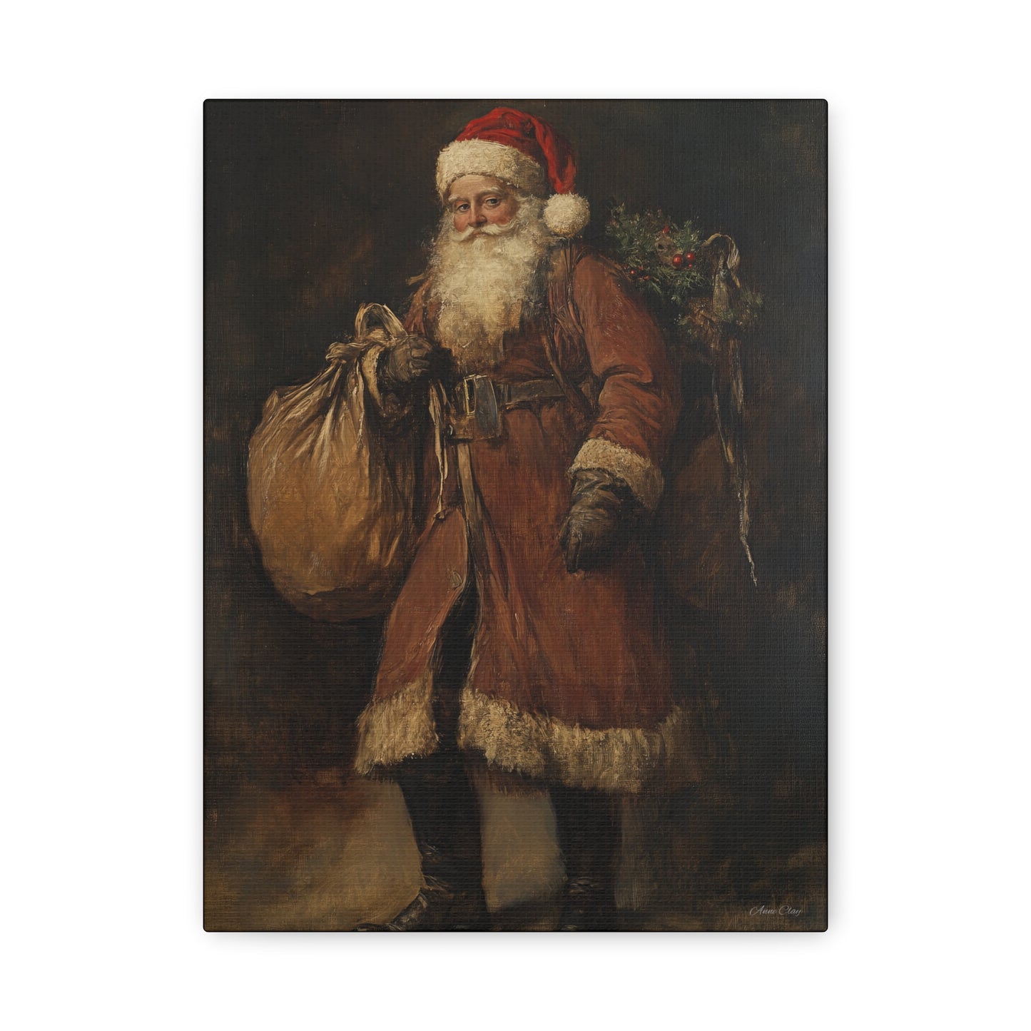 WS Journey Santa Matte Canvas, Stretched, 1.25"
