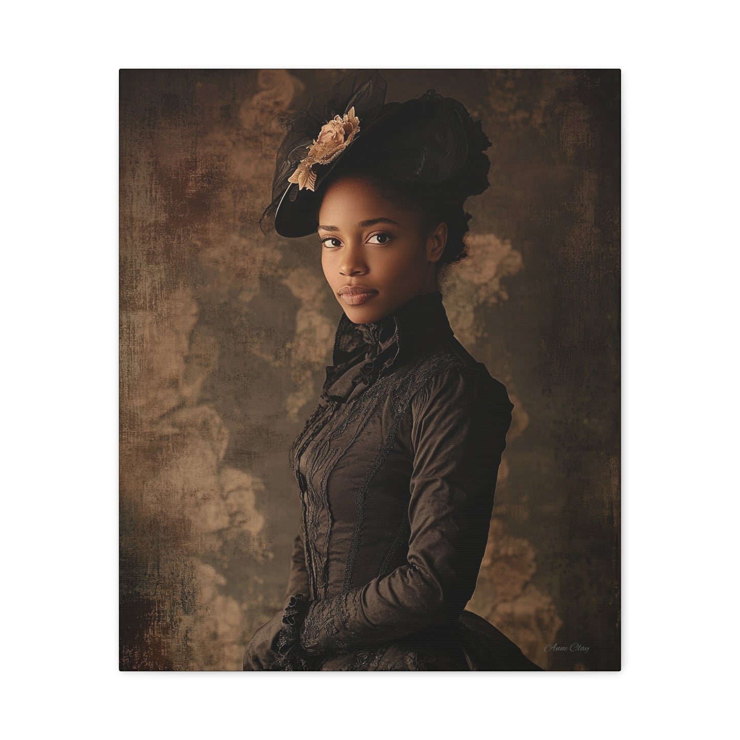 Virtue Elegant Vintage Canvas Art Print - Timeless Portrait Decor