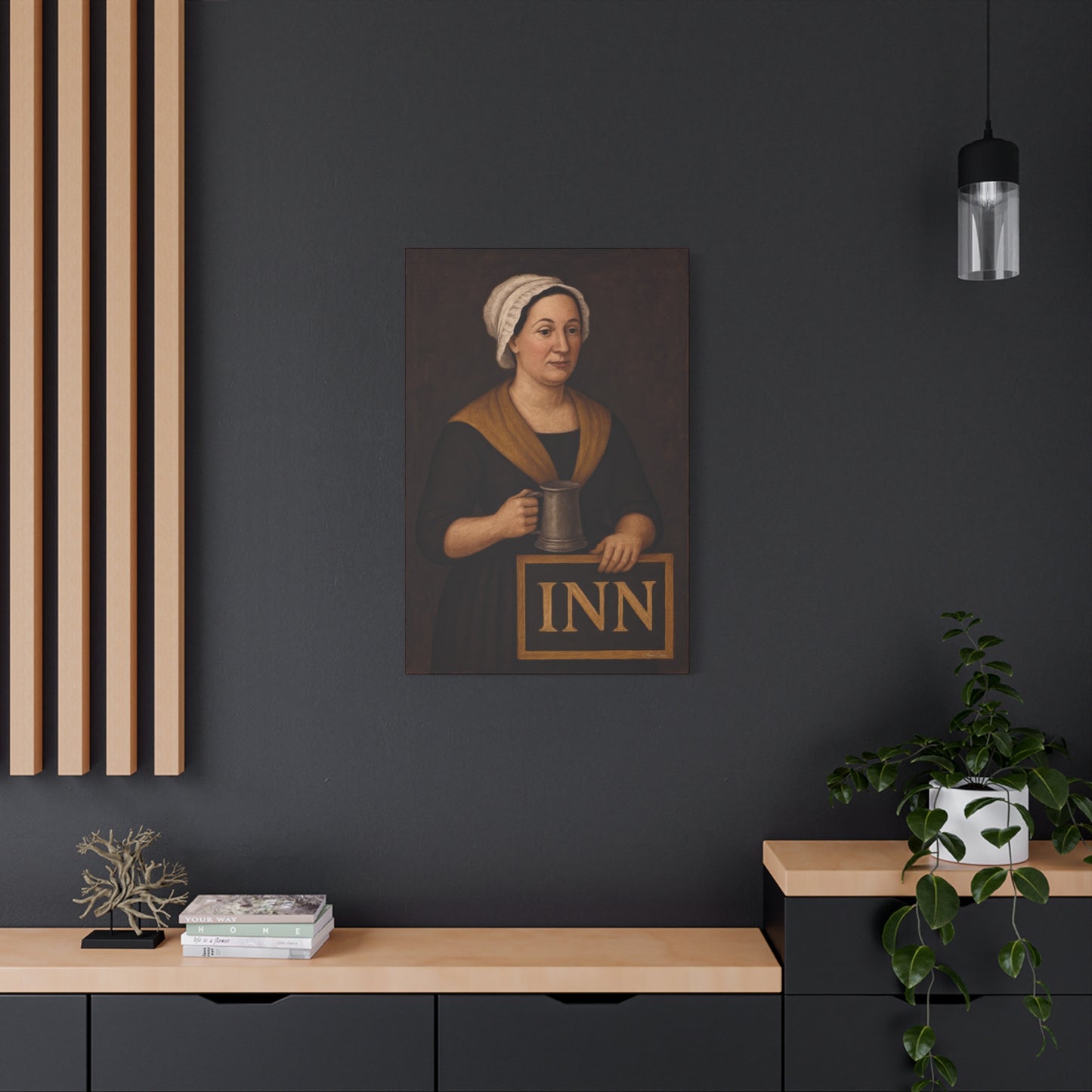 Innkeeper Canvas Art, Vintage Wall Decor, Home Pub Sign, Historical Artwork, Tavern Decor, Gift for Pub Lovers