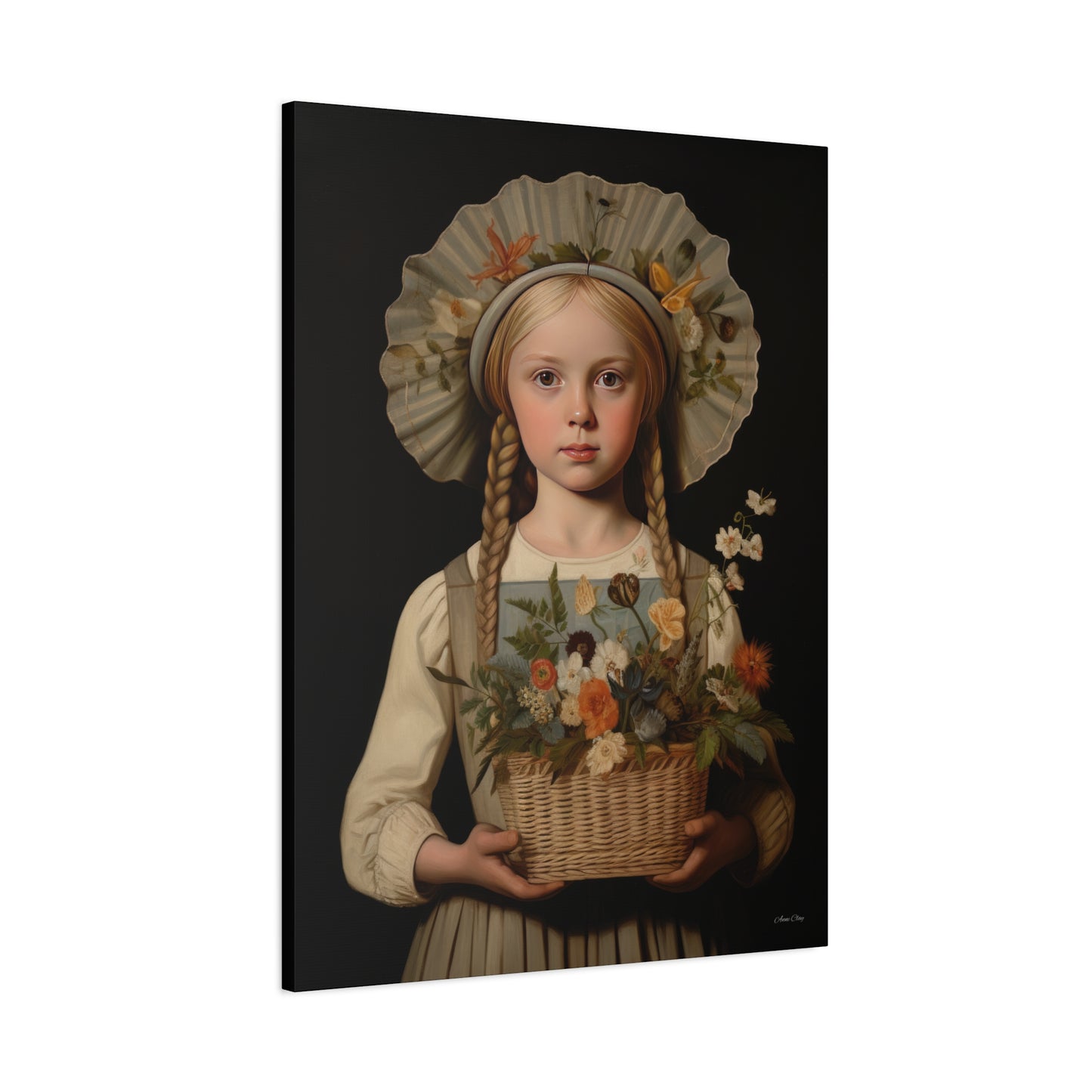 Flower Girl Matte Canvas, Stretched, 1.25"