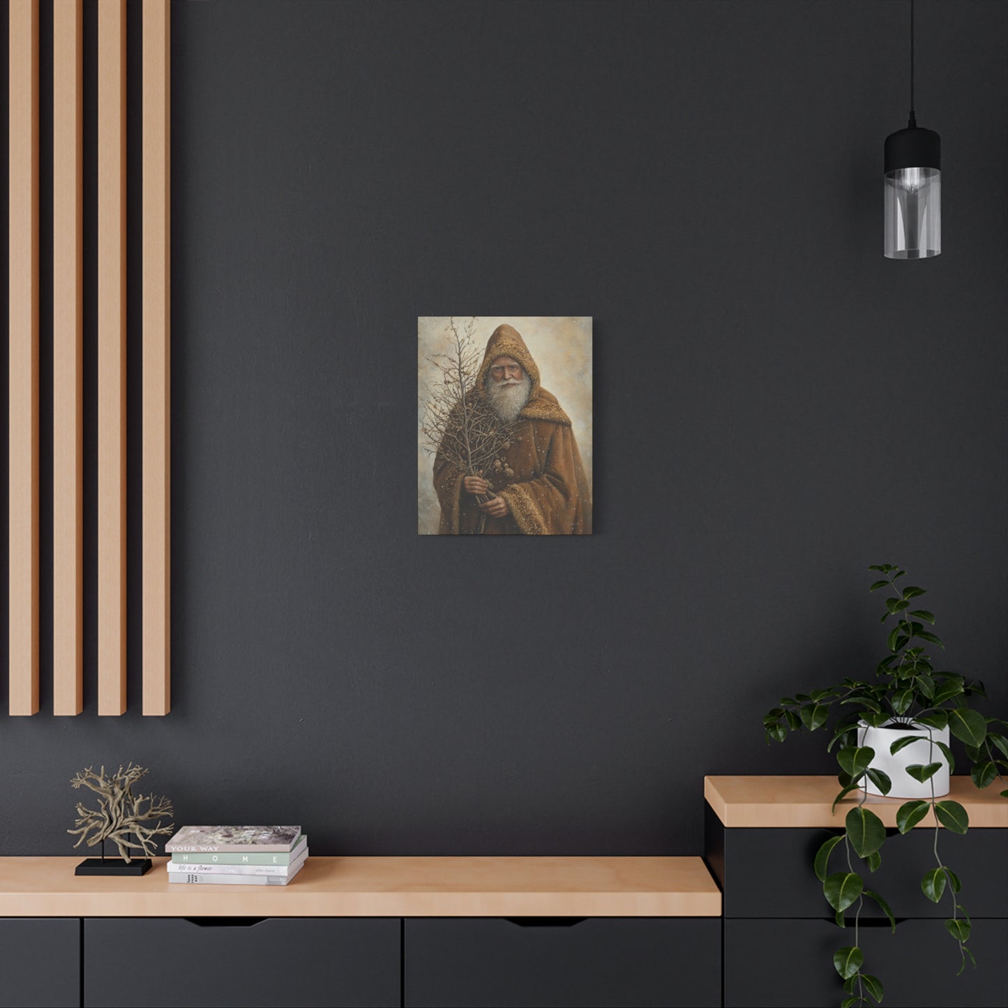Natural Santa Matte Canvas, Stretched, 1.25"