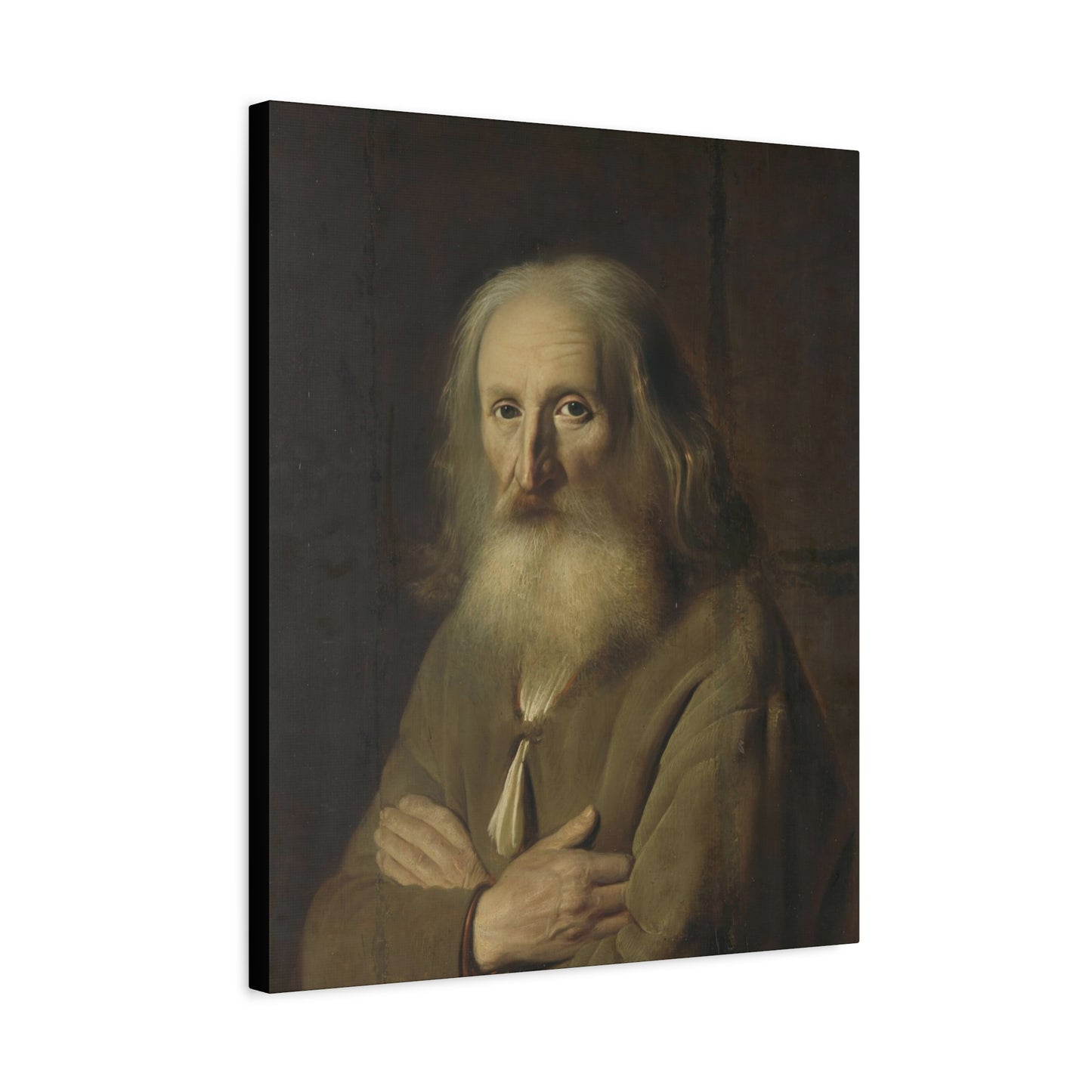 Old Farmer Portrait Matte Canvas, Stretched, 1.25"