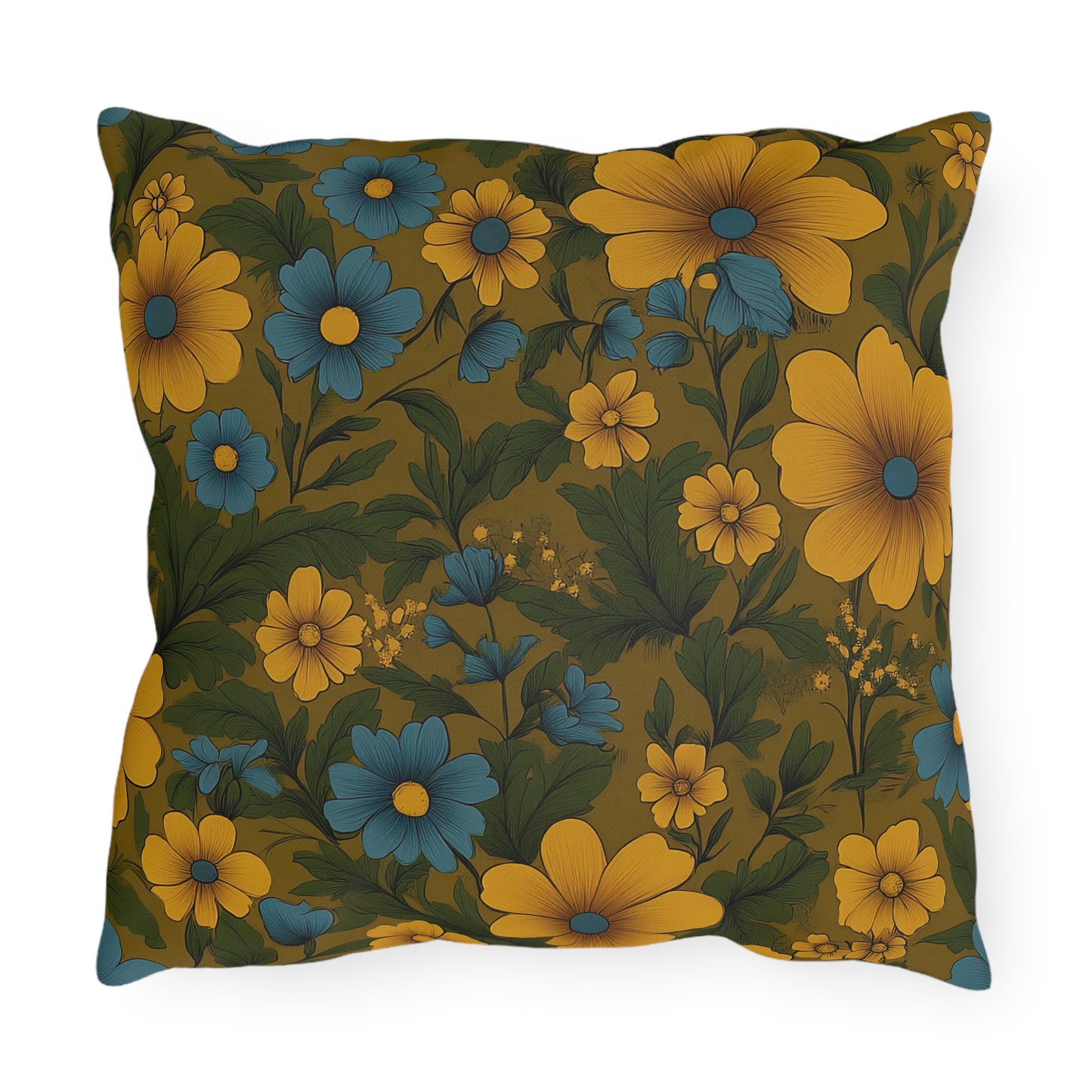 Bohemian Floral Outdoor Pillows, Vibrant Garden Decor, Patio Accessories, Spring/Summer Vibes, Outdoor Seating Style