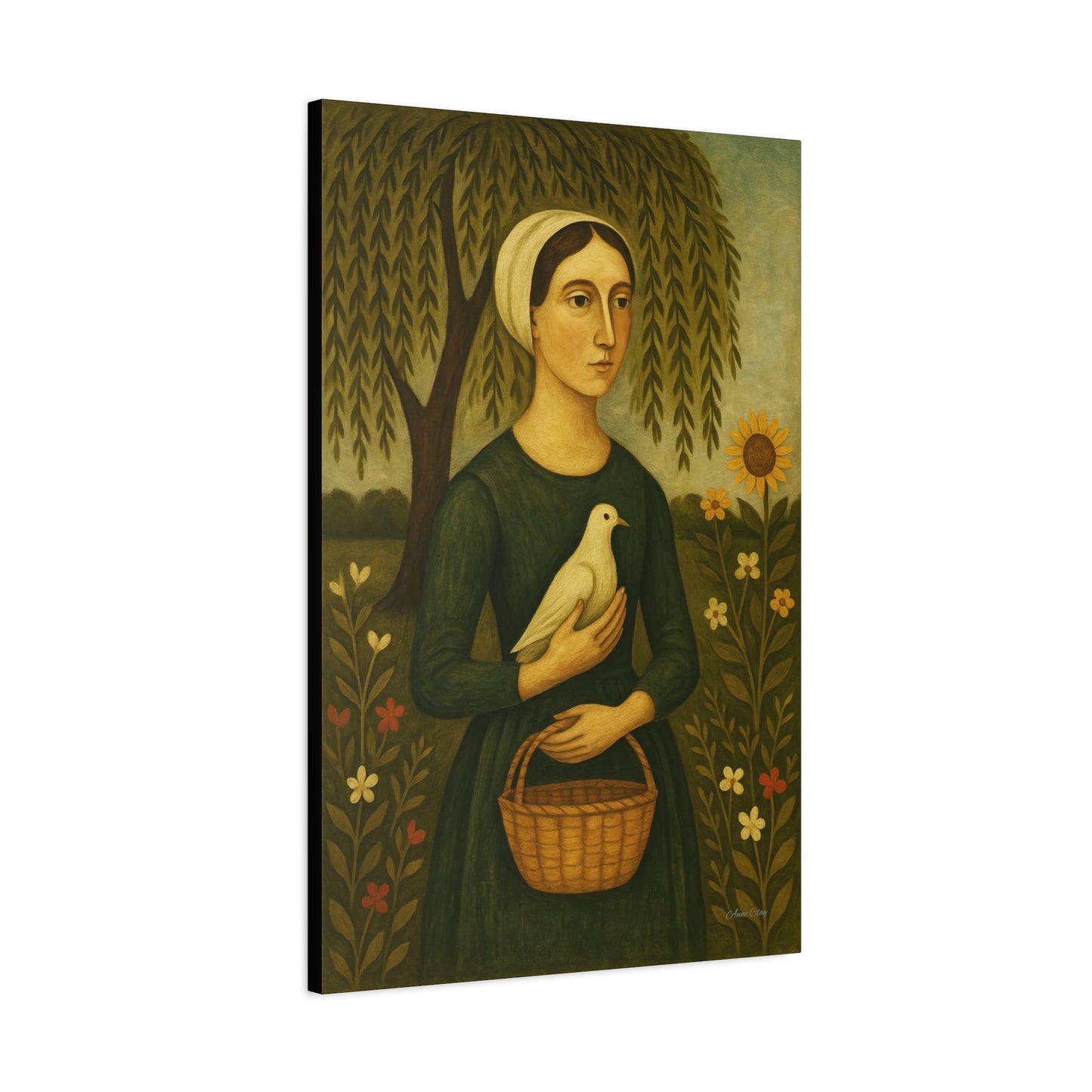 Artistic Wall Canvas, Home Decor, Nature Art, Gift for Her, Vintage Style, Living Room Artwork