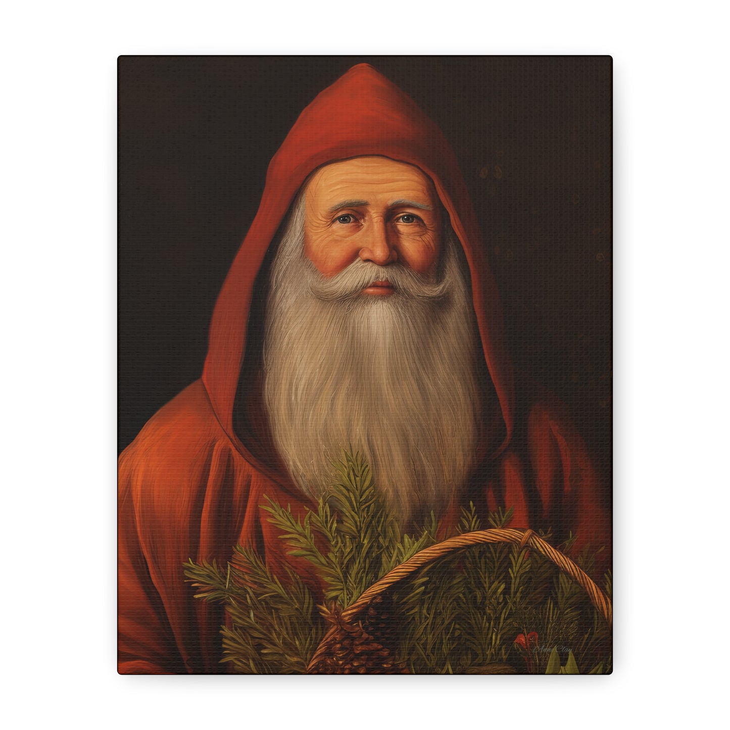 Sweet Red Santa Matte Canvas, Stretched, 1.25"