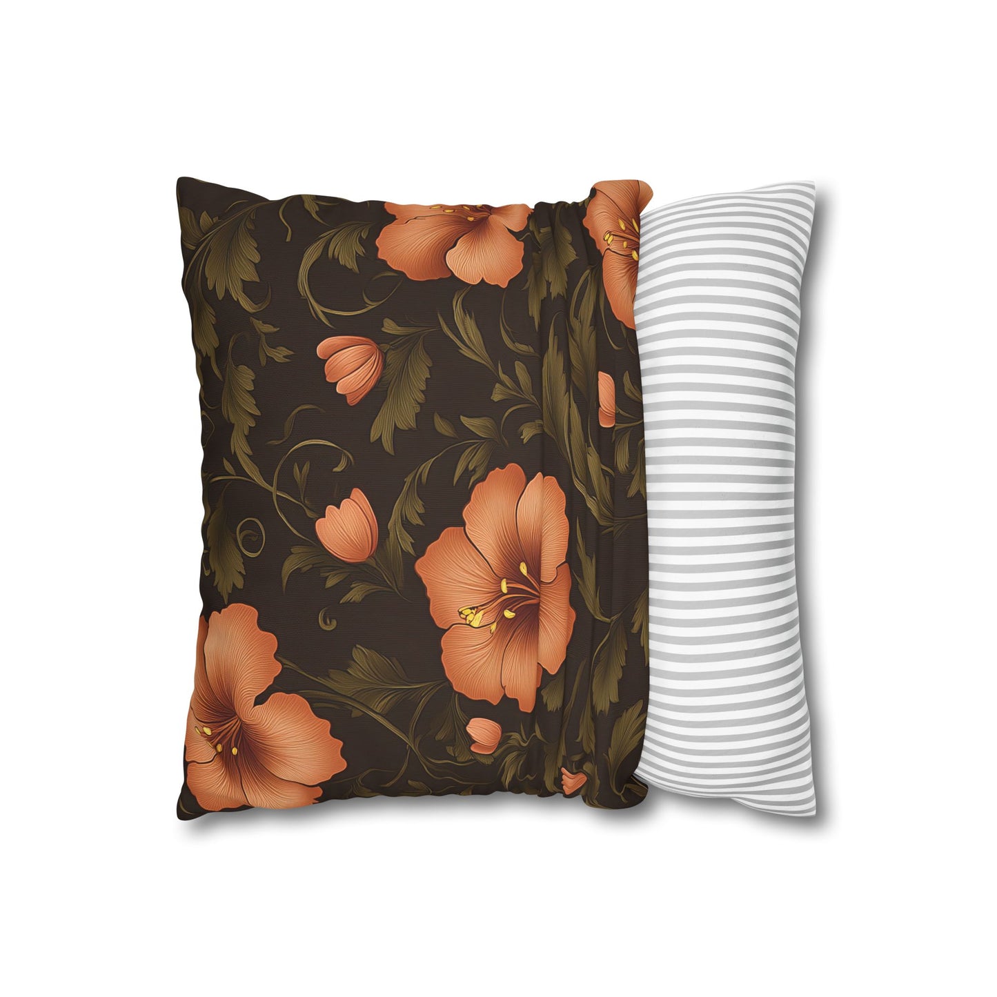 Floral Boho Pillowcase - Cozy Floral Decor for Home, Vintage Gift, Spring Decor, Sofa Cushion Cover, Bohemian Style