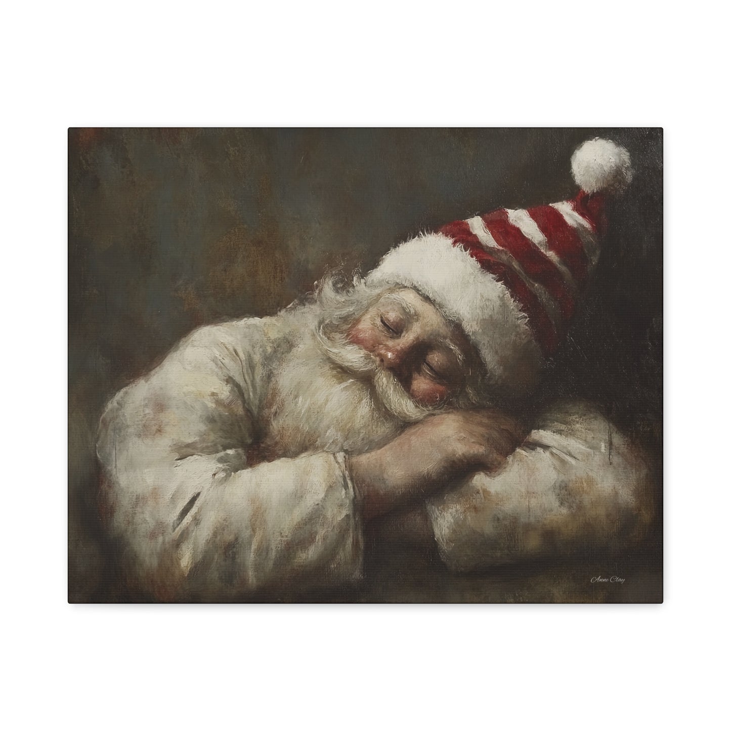 Sweet Dreams Santa Matte Canvas, Stretched, 1.25"