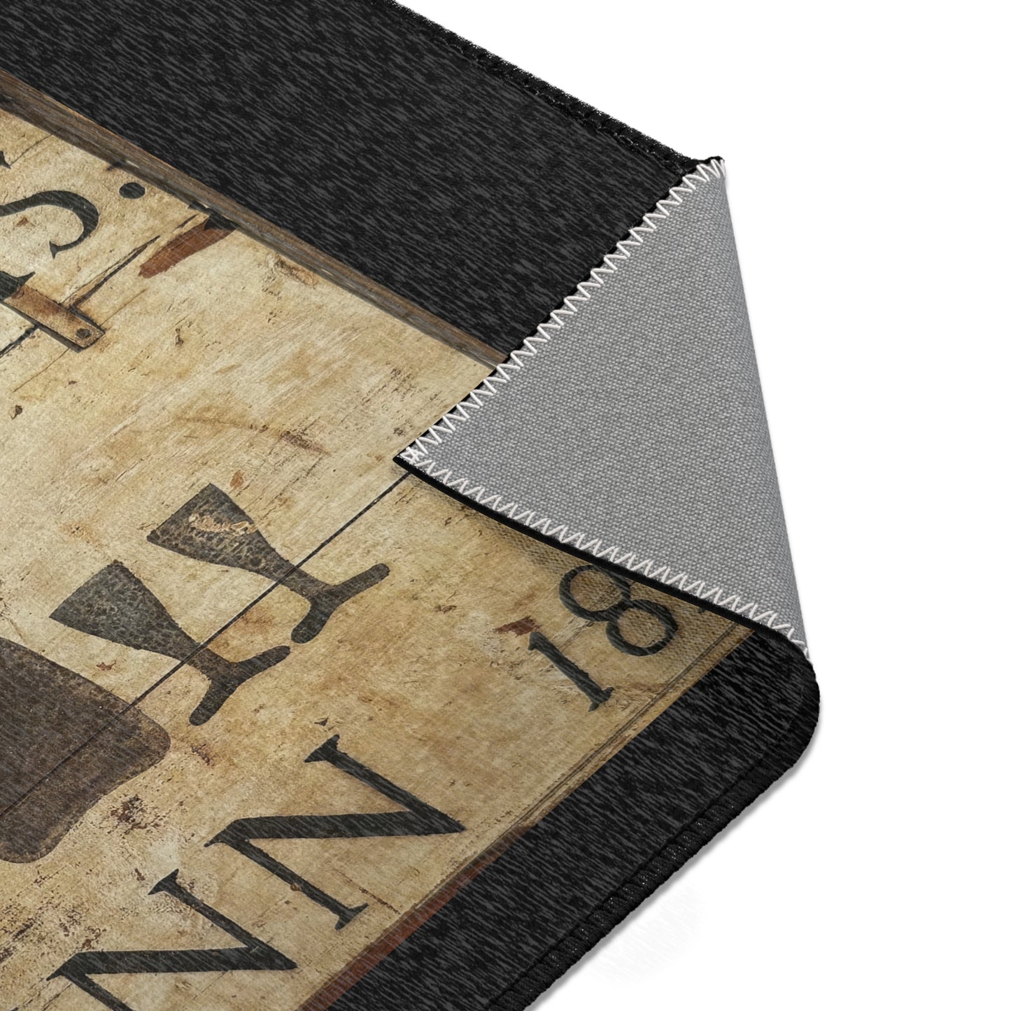 Vintage Inn Area Rug - Rustic Home Decor for Cozy Living Spaces