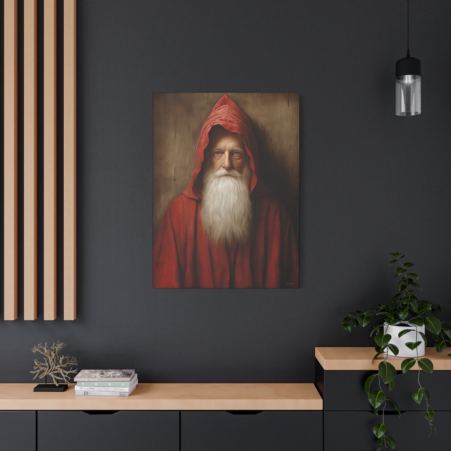 Mysterious Santa Matte Canvas, Stretched, 1.25"