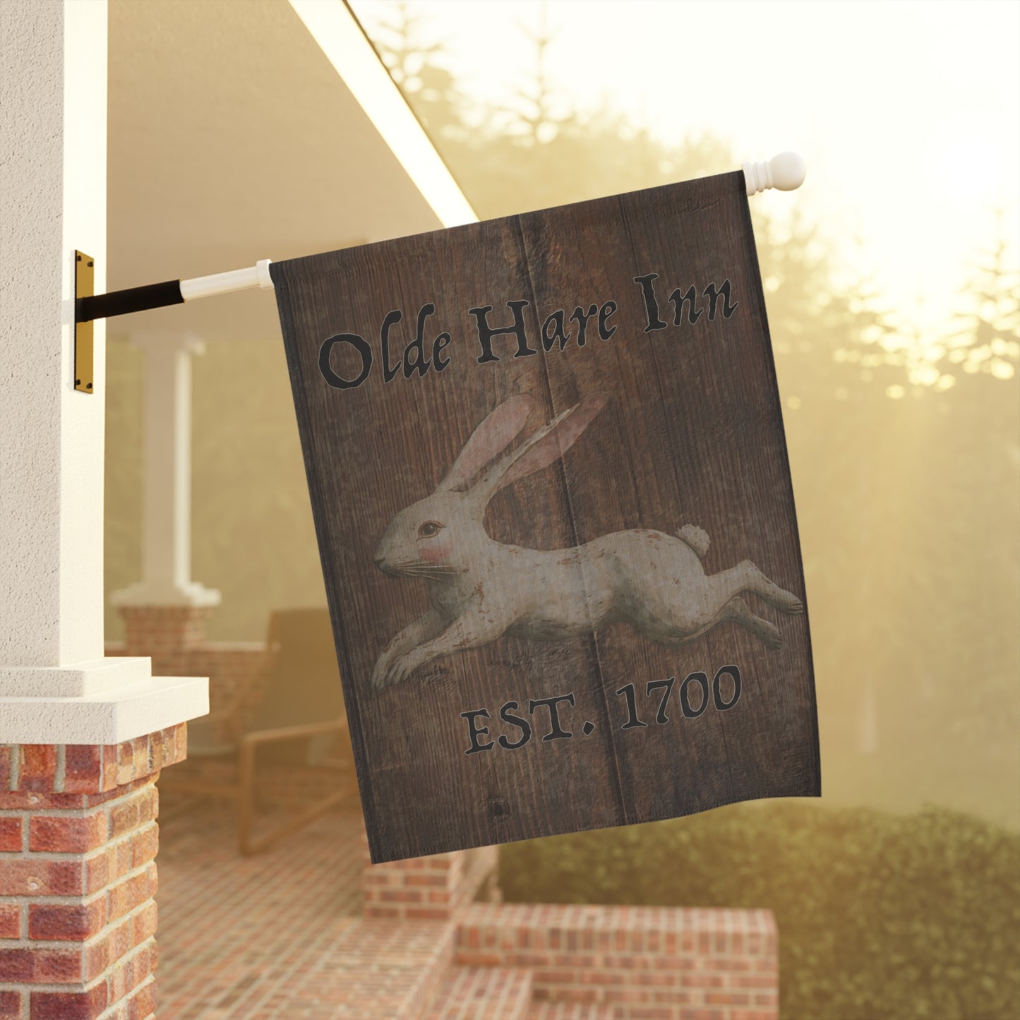 Vintage Garden Flag - Olde Hare Inn EST. 1700