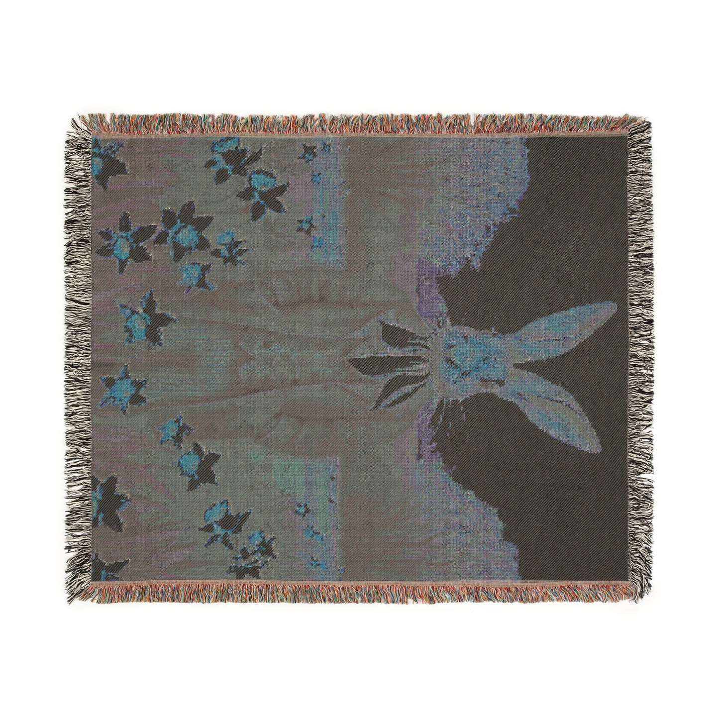 Vintage Rabbit Woven Blanket - Cozy Home Decor for Spring Celebrations