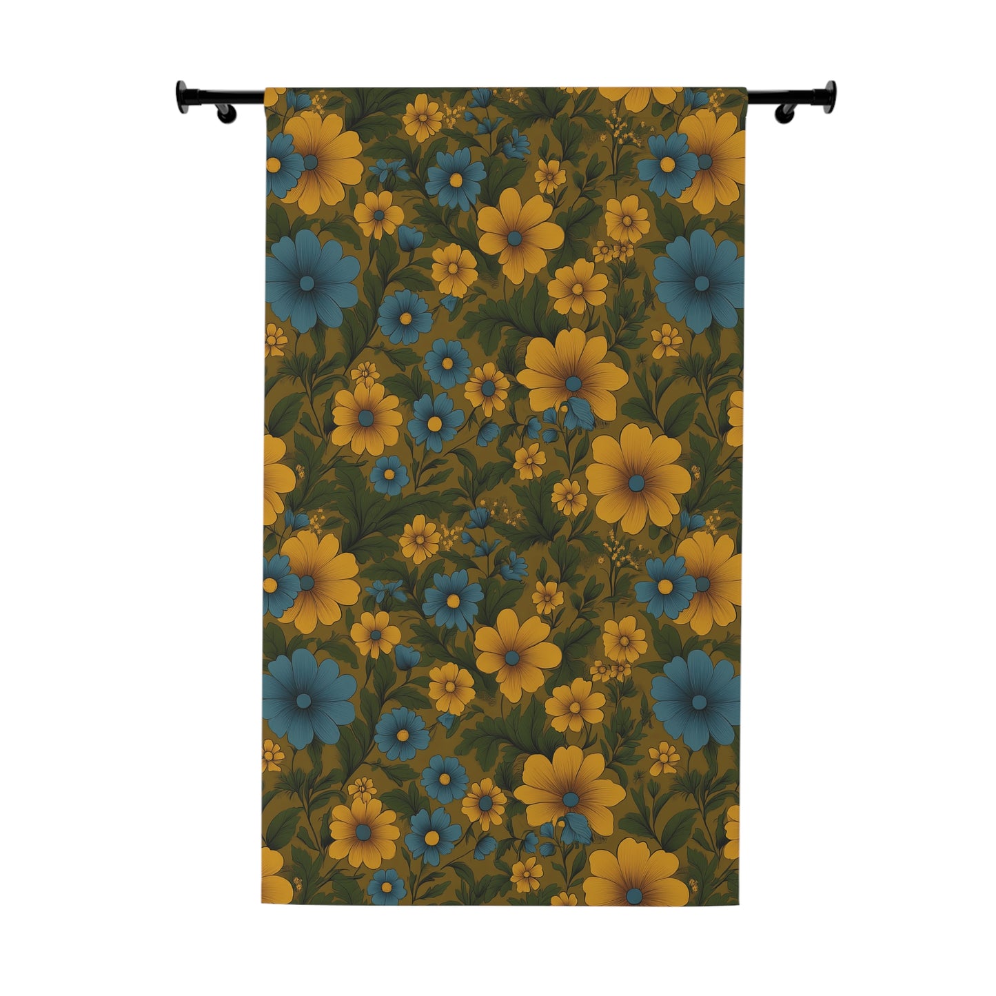 Floral Window Curtains - Boho Living Room Decor, Cozy Home Accessory, Flower Print Drapes, Brighten Up Your Space, Ideal for Spring
