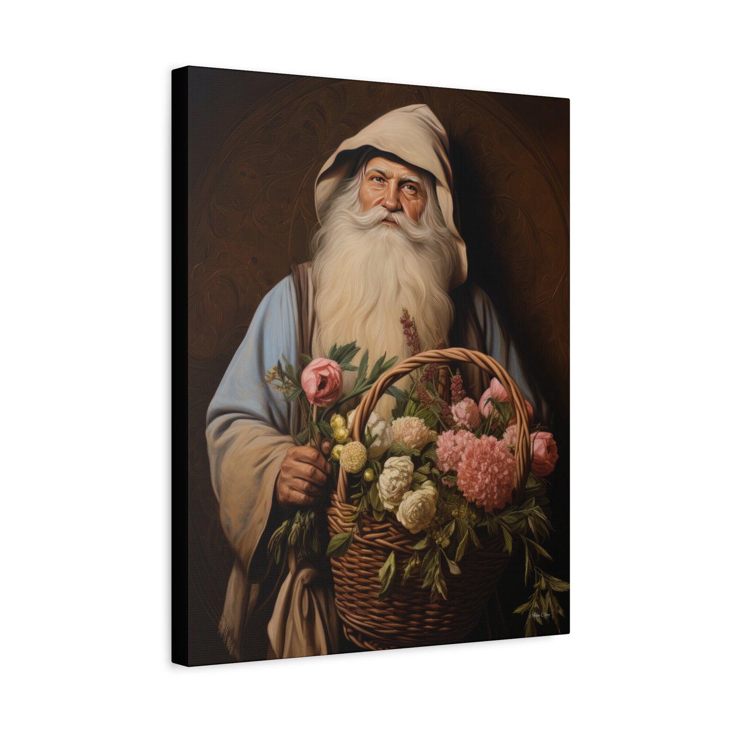 Gardener Santa Matte Canvas, Stretched, 1.25"