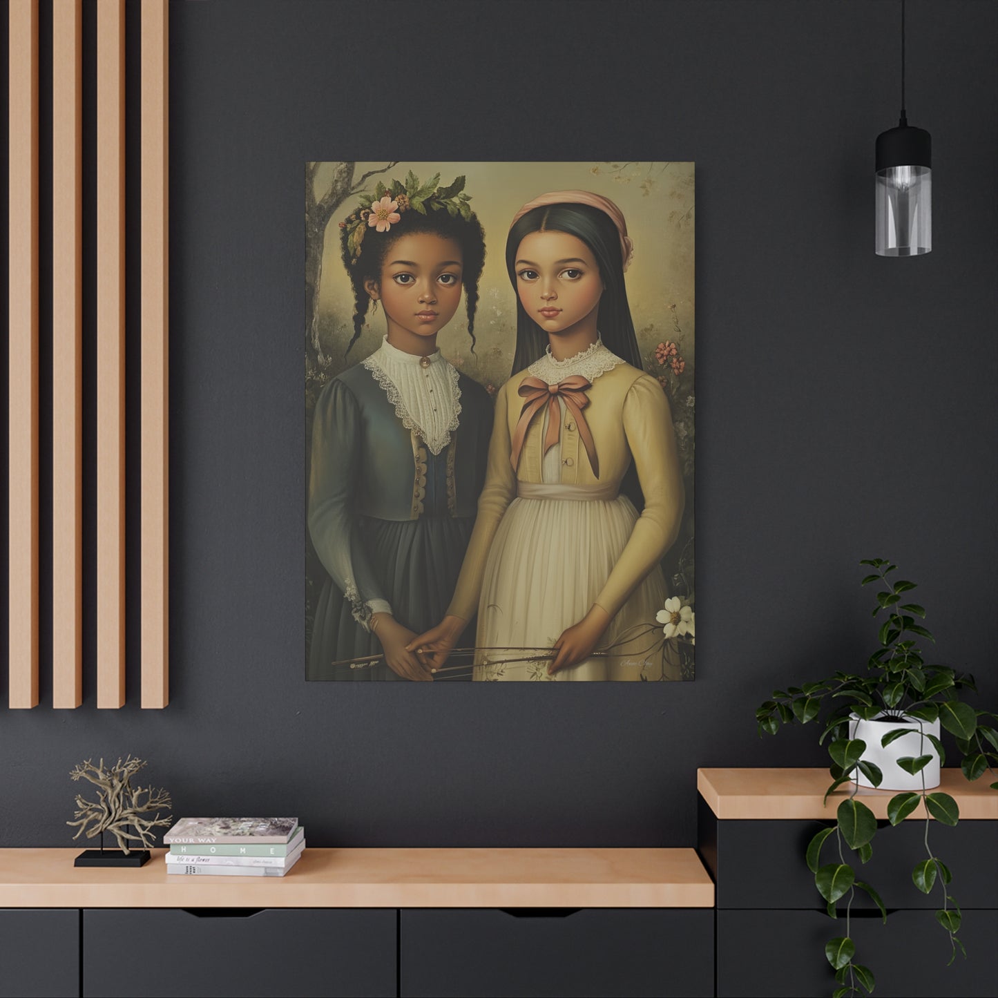 Stretched Matte Canvas Art Print - Diverse Sisterhood Portrait, Wall Decor, Gift for Home, Art Lovers, Gallery Wall