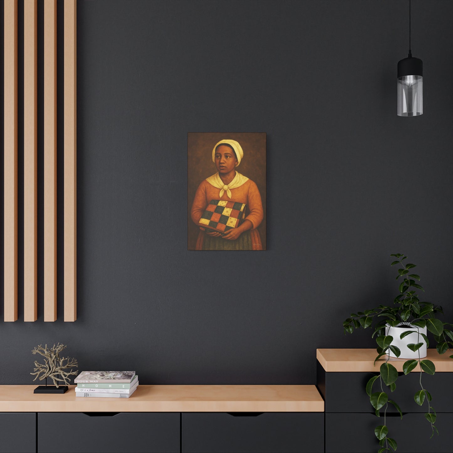 Artistic Stretched Canvas Print, Wall Art, Home Decor, Gift for Art Lovers, Bohemian Vibe, Ideal for Any Occasion