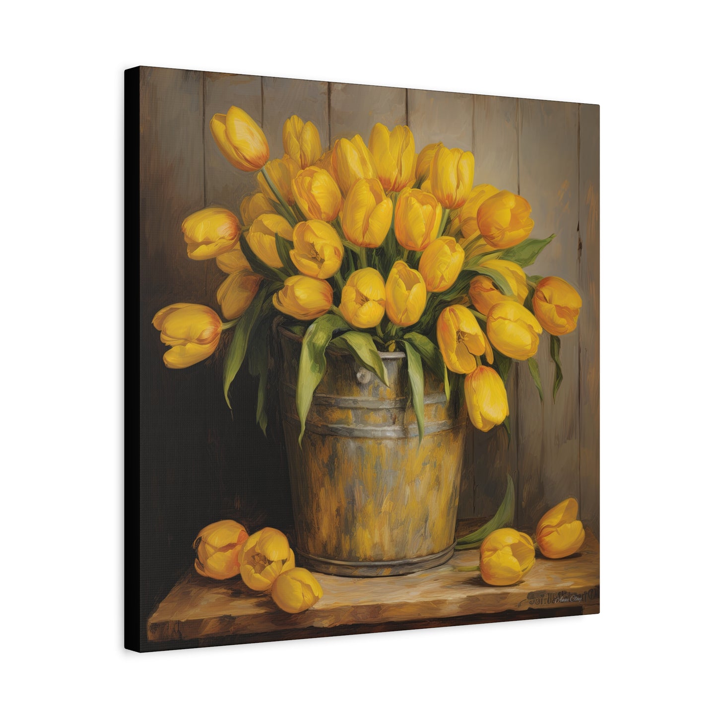 Something Yellow Matte Canvas, Stretched, 1.25"