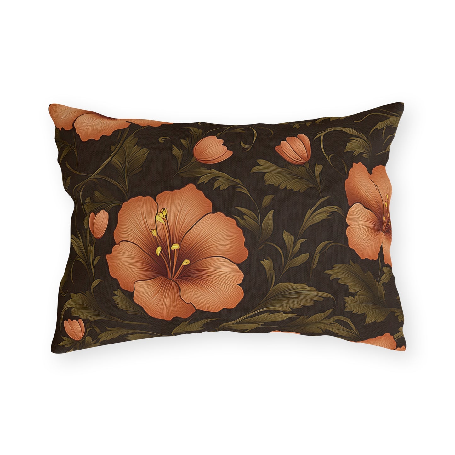 Floral Outdoor Pillow | Tropical Decor, Patio Cushion, Garden Pillow, Hibiscus Throw Pillows, Summer Home Decor