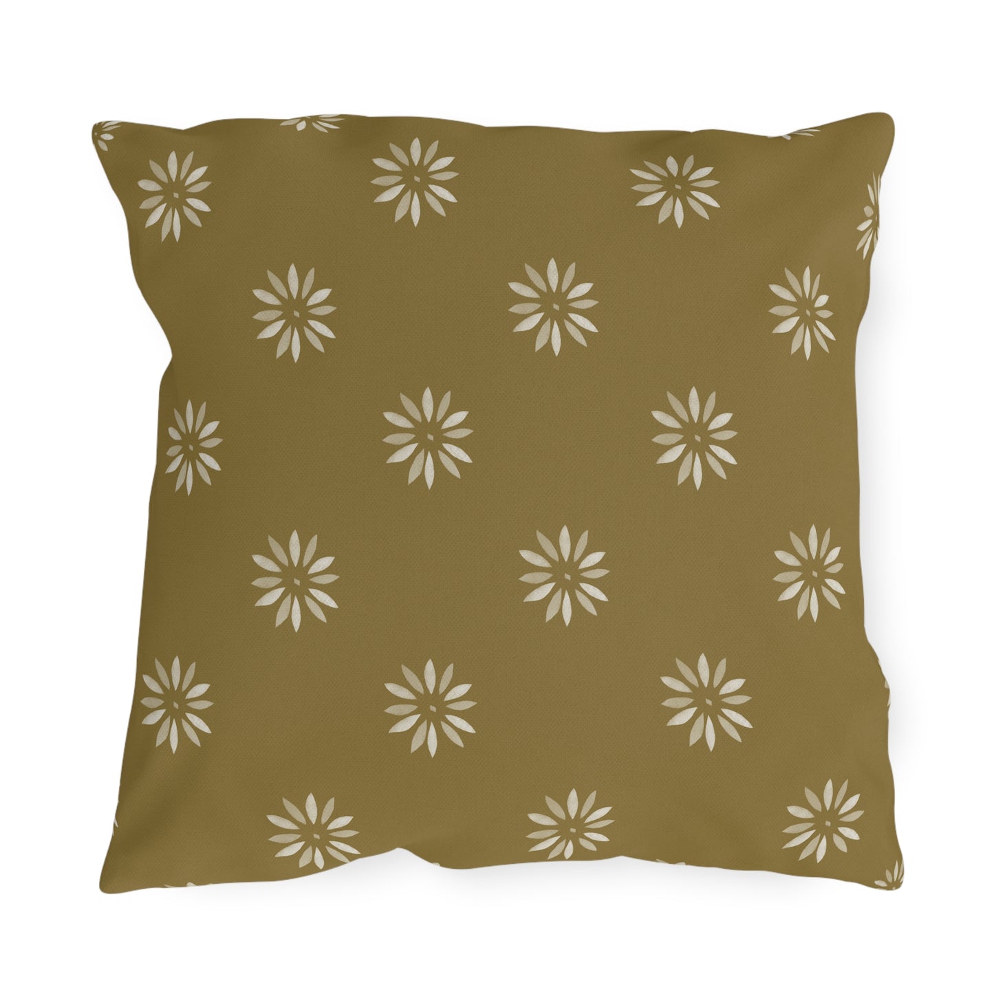 Boho Floral Outdoor Pillows - Soft Green Cushion for Patio Decor