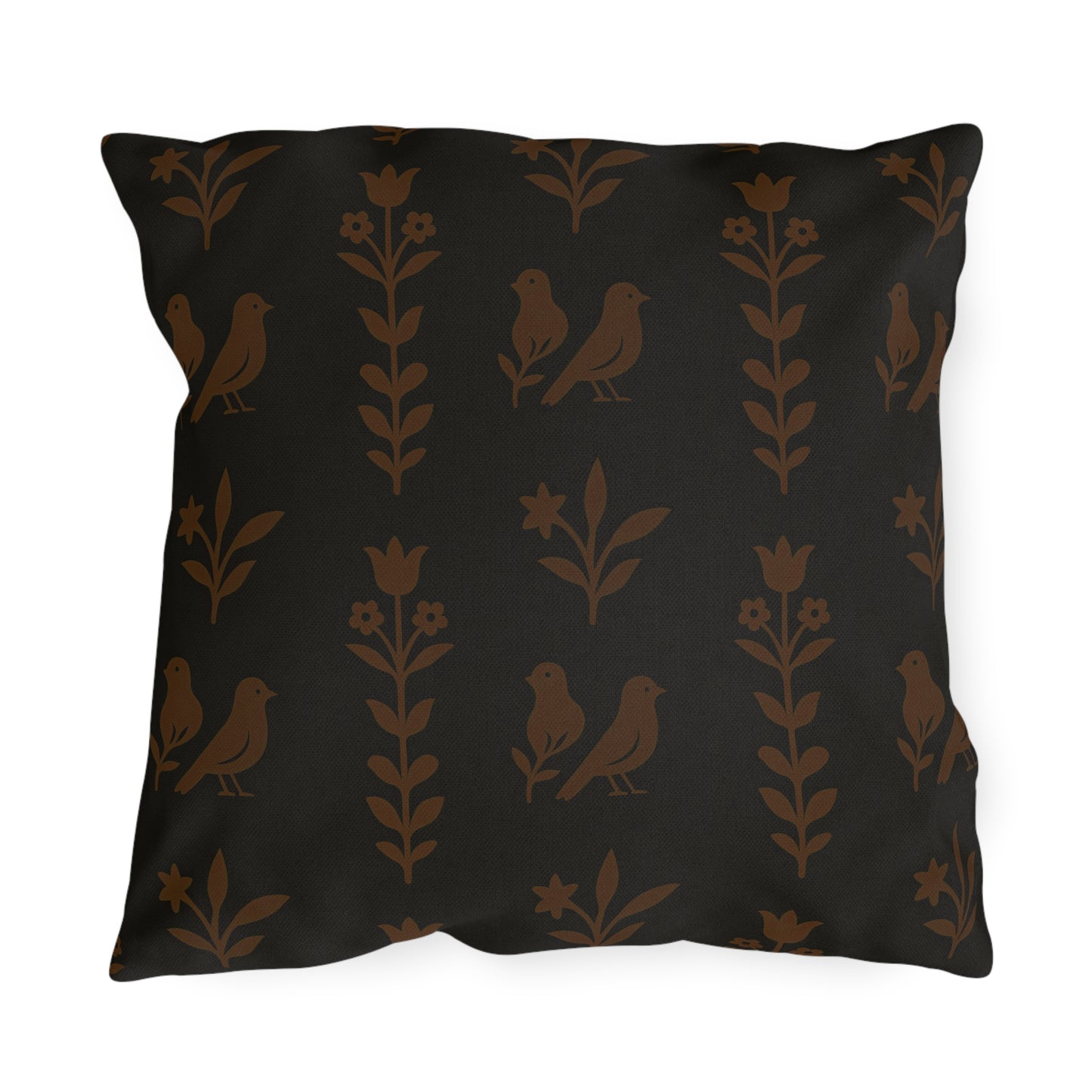 Chic Outdoor Pillows with Bird and Floral Design, Patio Decor,Garden Cushions, Boho Style, Cozy Home Accessories
