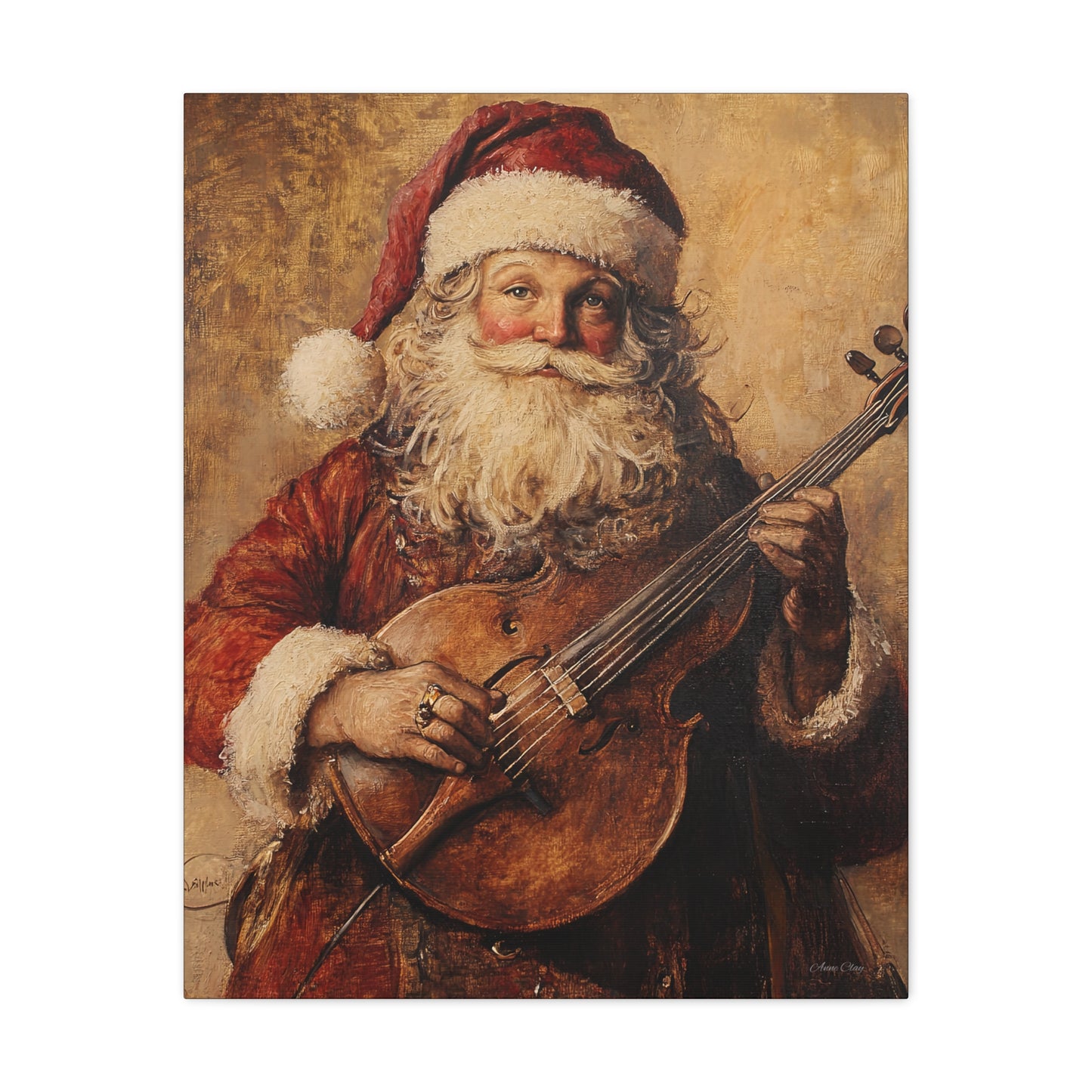 Nashville Santa Matte Canvas, Stretched, 1.25"