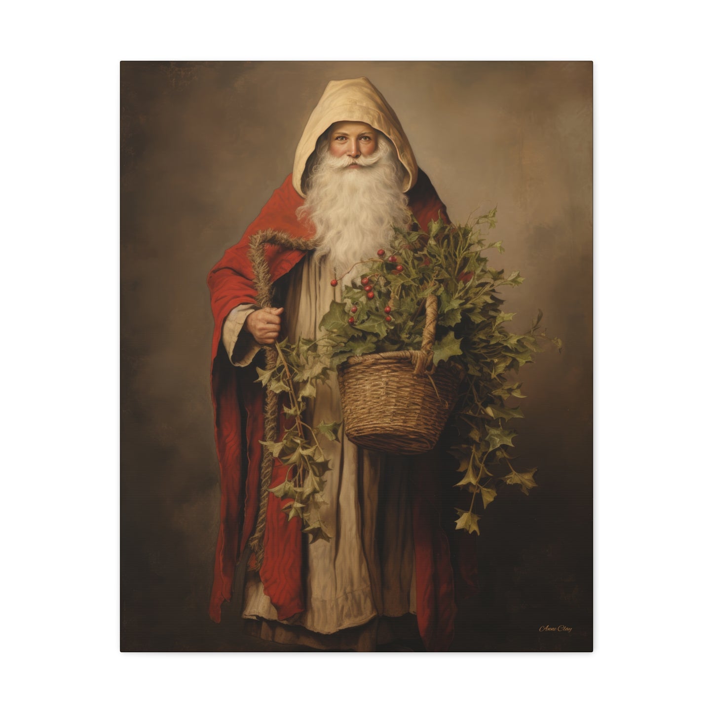 Sharing Santa Matte Canvas, Stretched, 1.25"