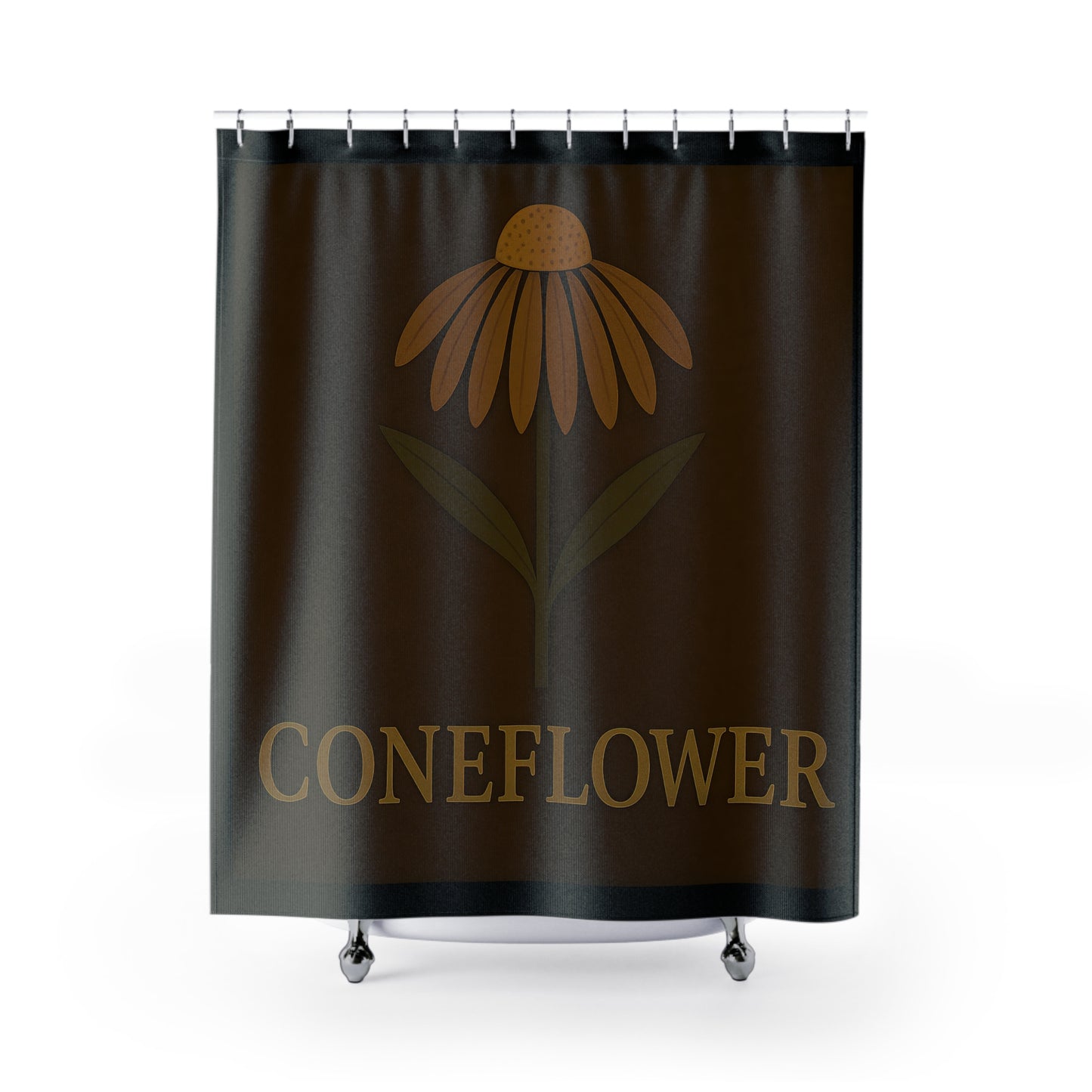 Coneflower Shower Curtain - Floral Home Decor, Bathroom Upgrade, Nature-Inspired Gift, Modern Art, Boho Style