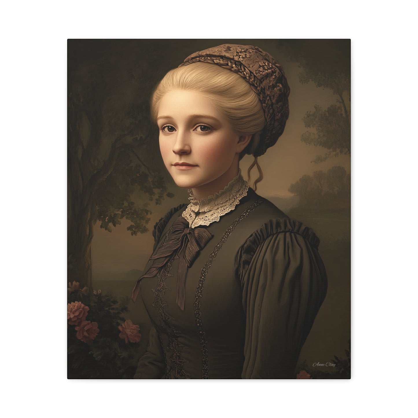 Elegant Vintage Portrait Canvas Wall Art, Home Decor, Gift for Art Lovers, Classic Style, Gallery Wall