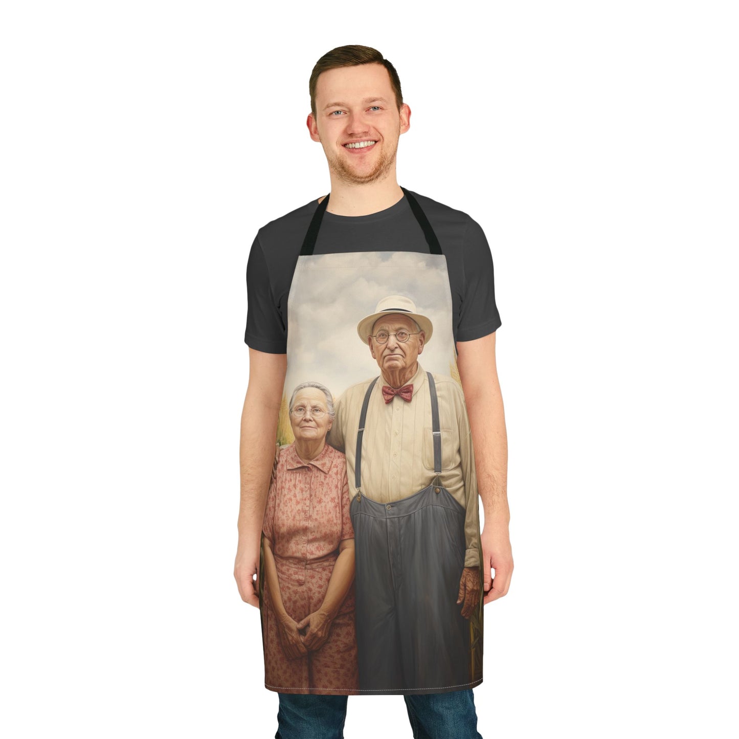 Farm Couple Apron Perfect Gift for Family Gatherings and Cooking Enthusiasts