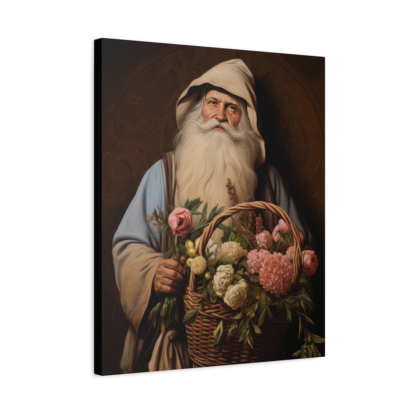 Gardener Santa Matte Canvas, Stretched, 1.25"