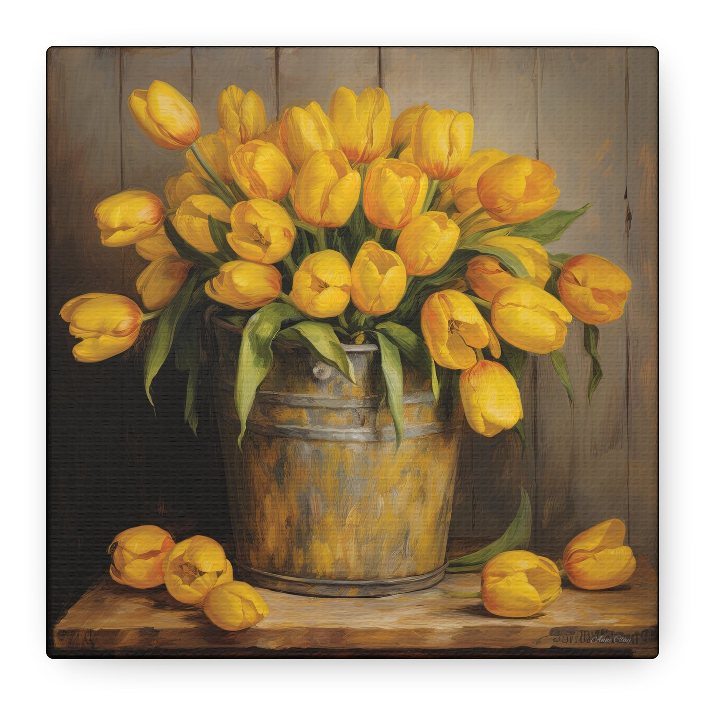 Something Yellow Matte Canvas, Stretched, 1.25"