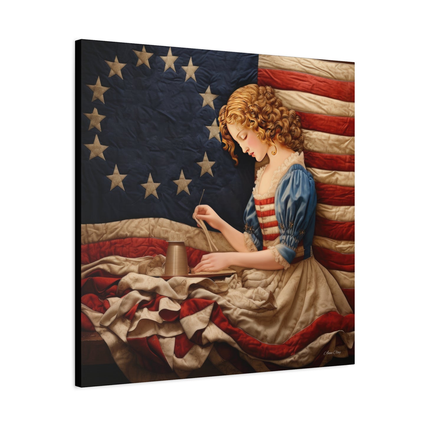 Needlestitch Betsy Matte Canvas, Stretched, 1.25"