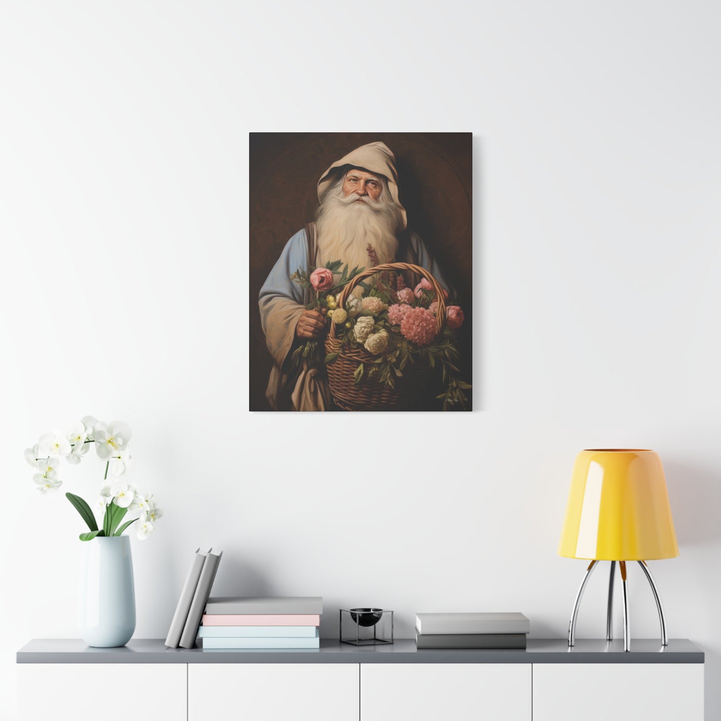 Gardener Santa Matte Canvas, Stretched, 1.25"