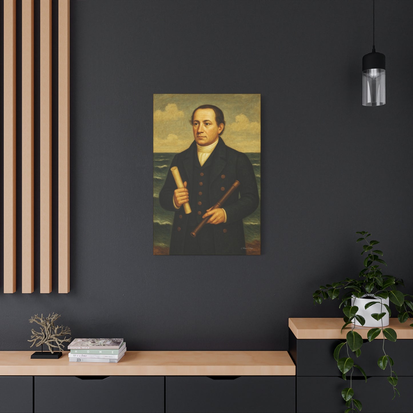 Nautical Portrait Canvas Art Print, Wall Art, Historic Decor, Maritime Home Decor, Gift for Nautical Lovers
