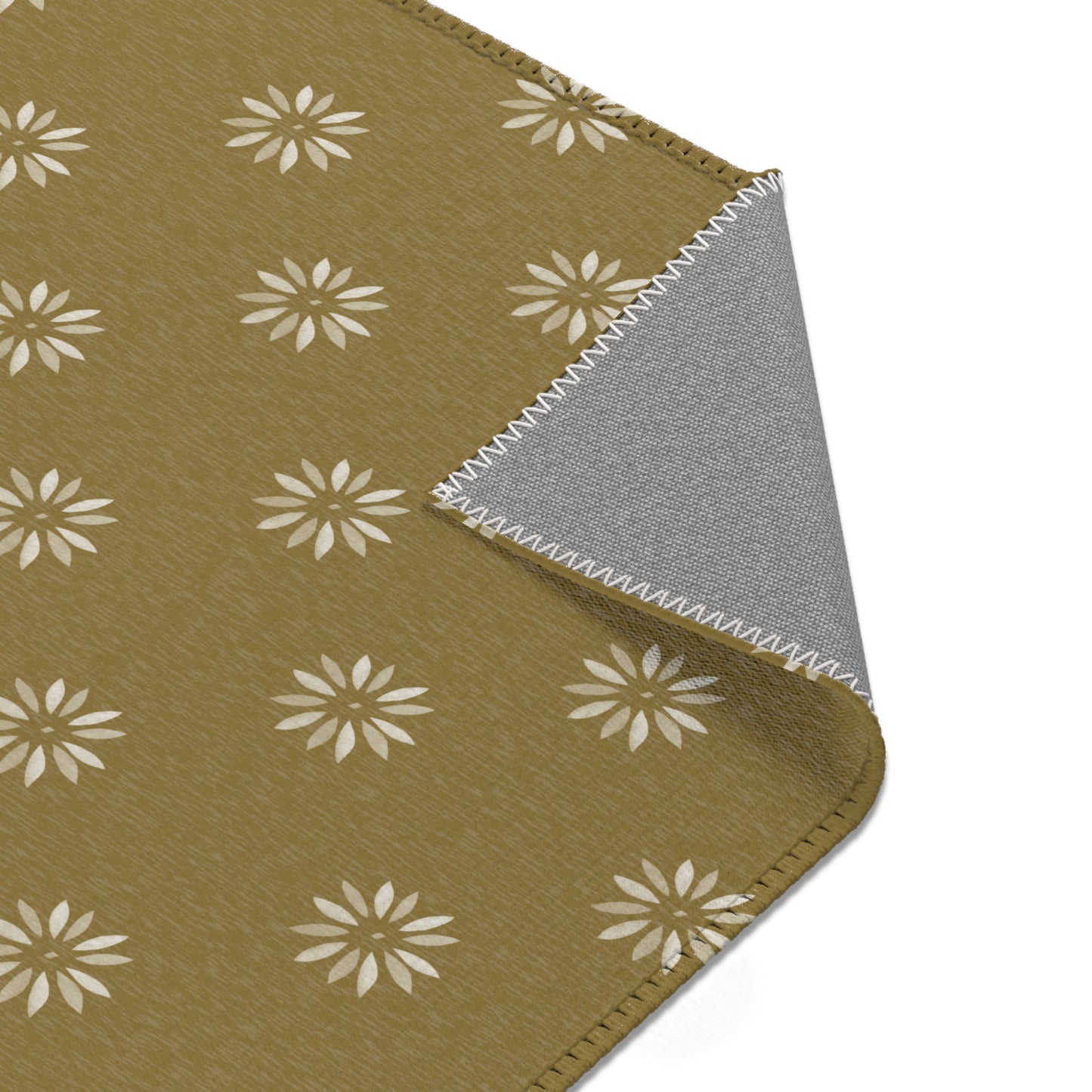 Cream on light greenish/ Gold Area Rugs