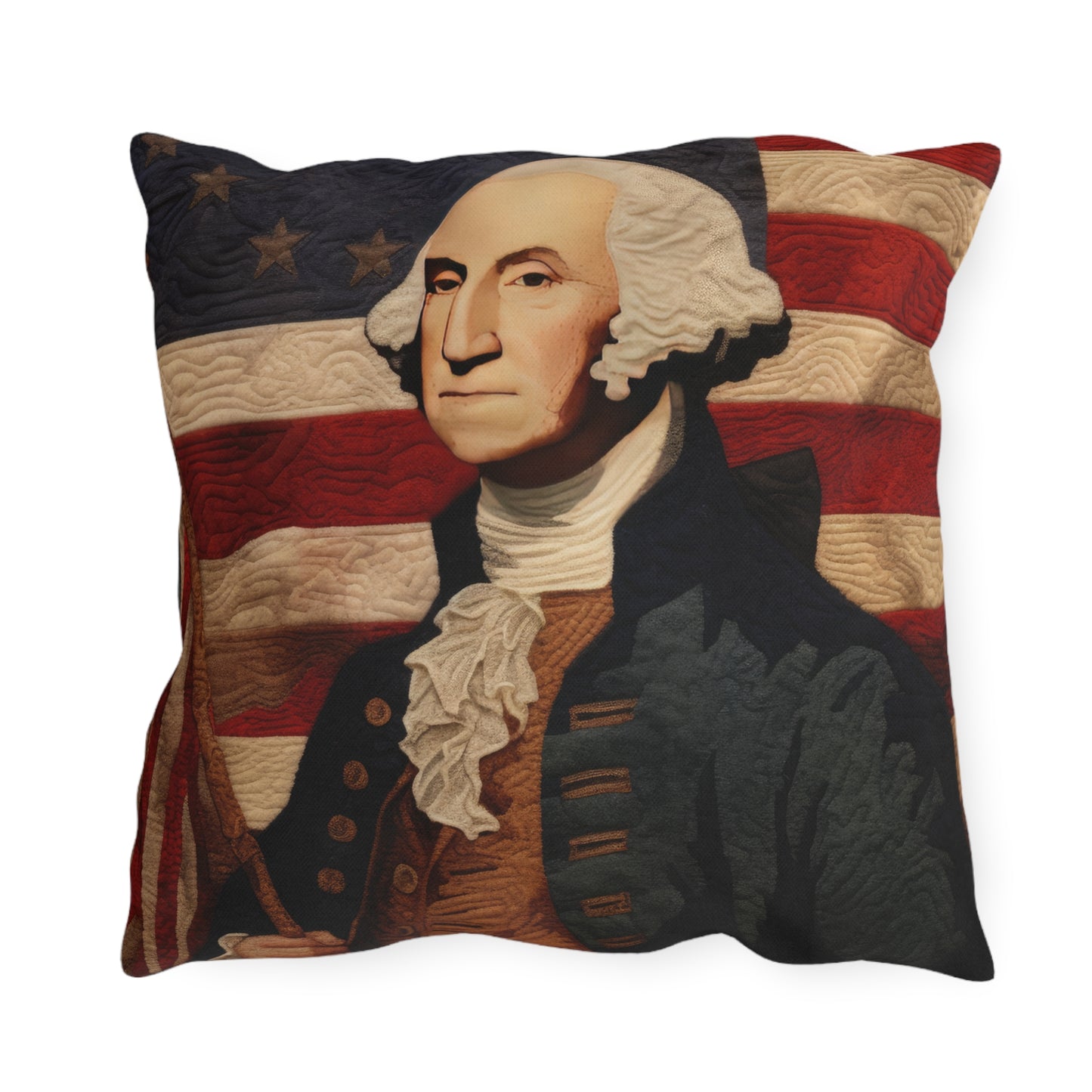 Needle Stitch George Outdoor Pillows