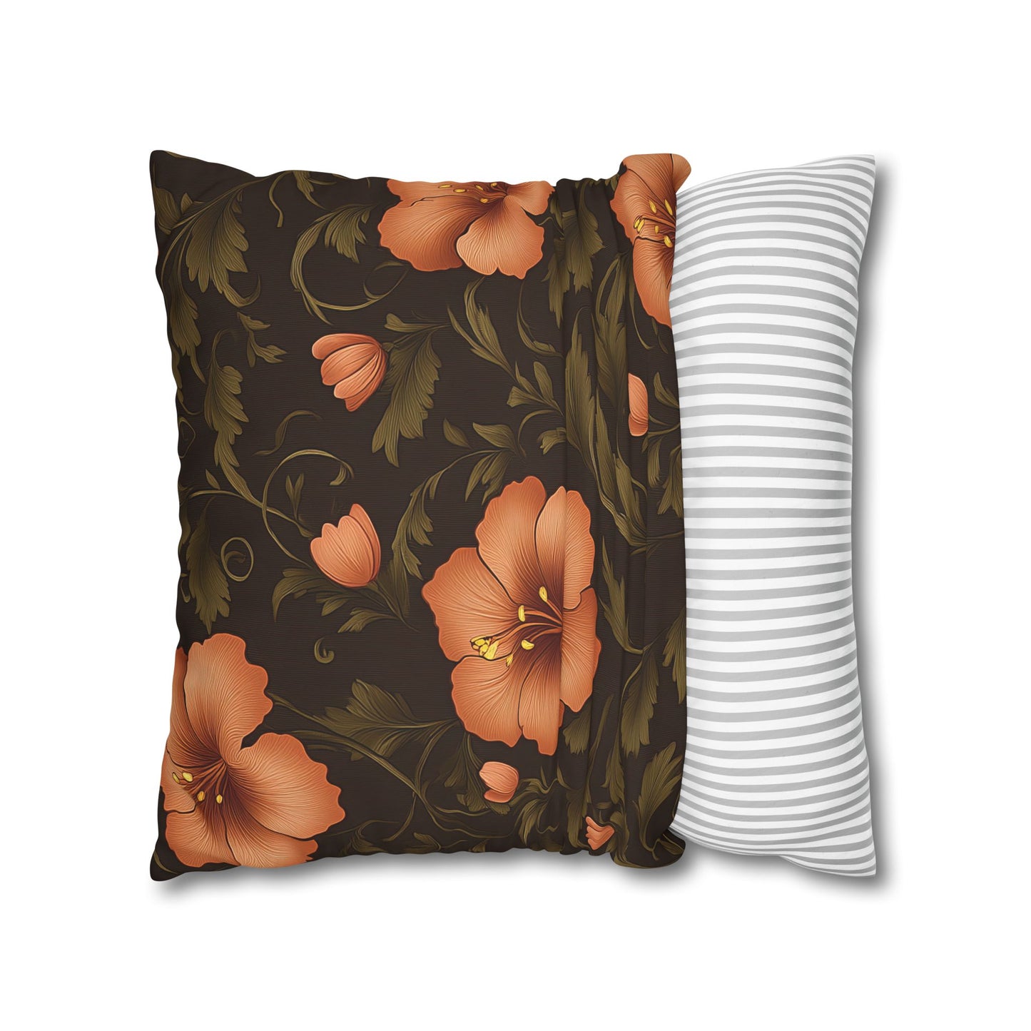 Floral Boho Pillowcase - Cozy Floral Decor for Home, Vintage Gift, Spring Decor, Sofa Cushion Cover, Bohemian Style