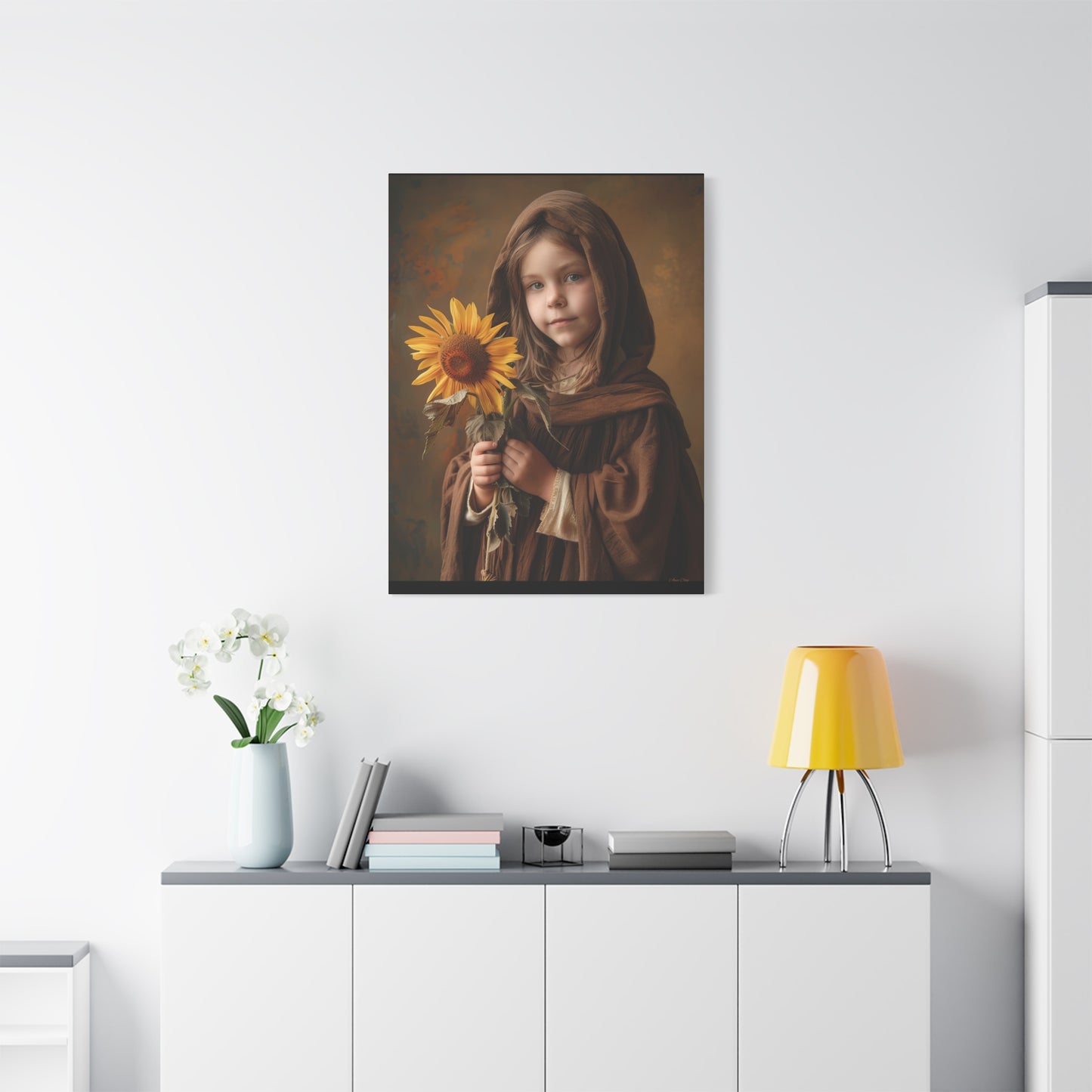Sandy Sunflower Matte Canvas, Stretched, 1.25"